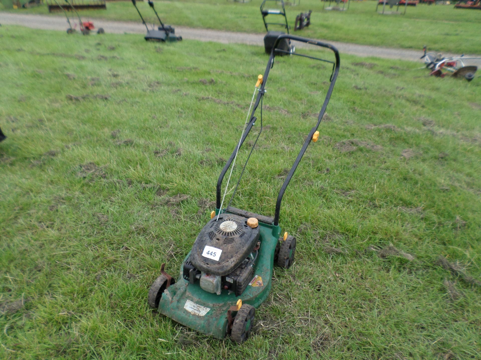 Green petrol lawnmower NO VAT