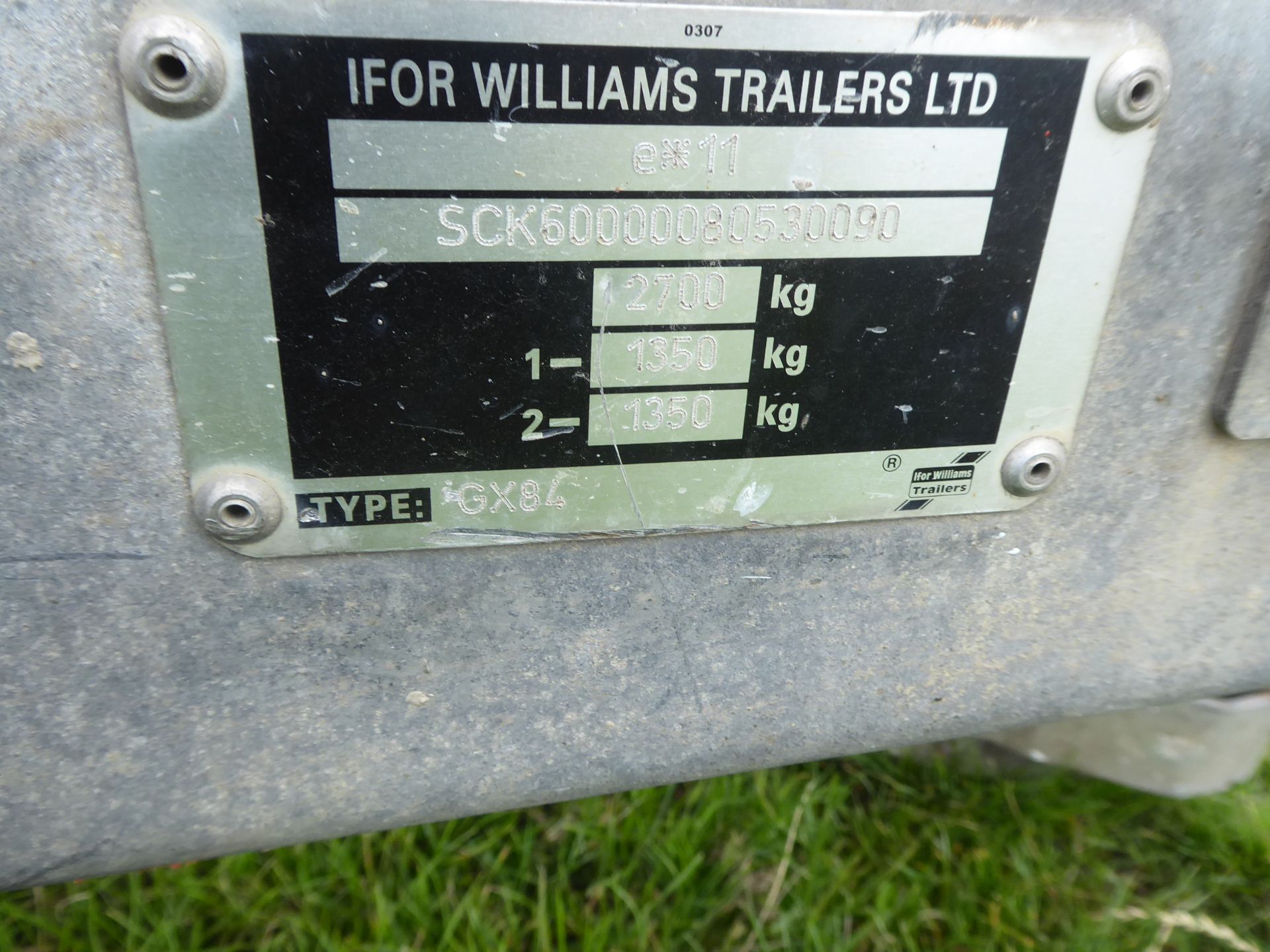 Ifor Williams GW 84 twin axle plant trailer - Image 2 of 3