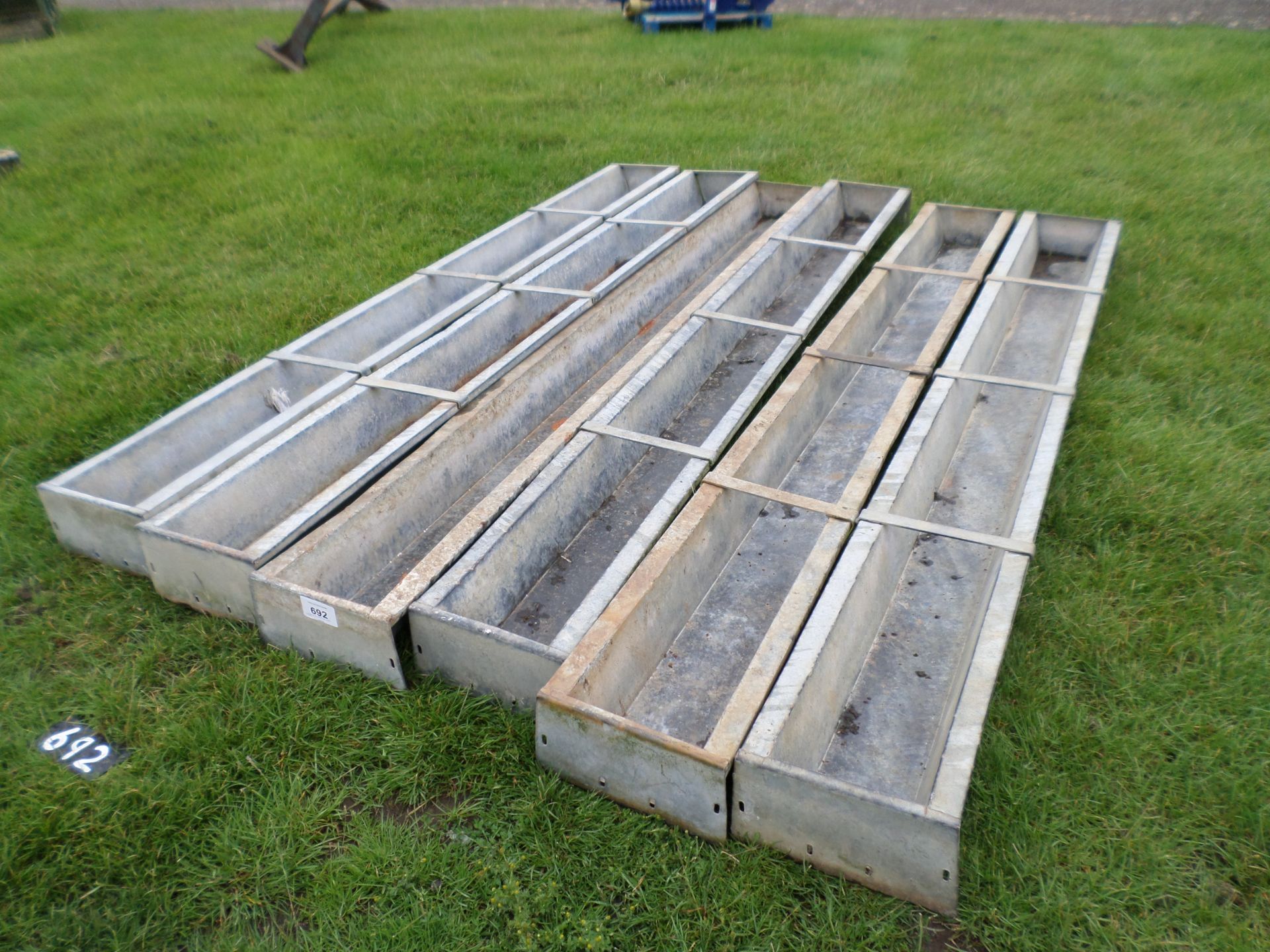 6 x Ritchie heavy duty 9' cattle /sheep troughs