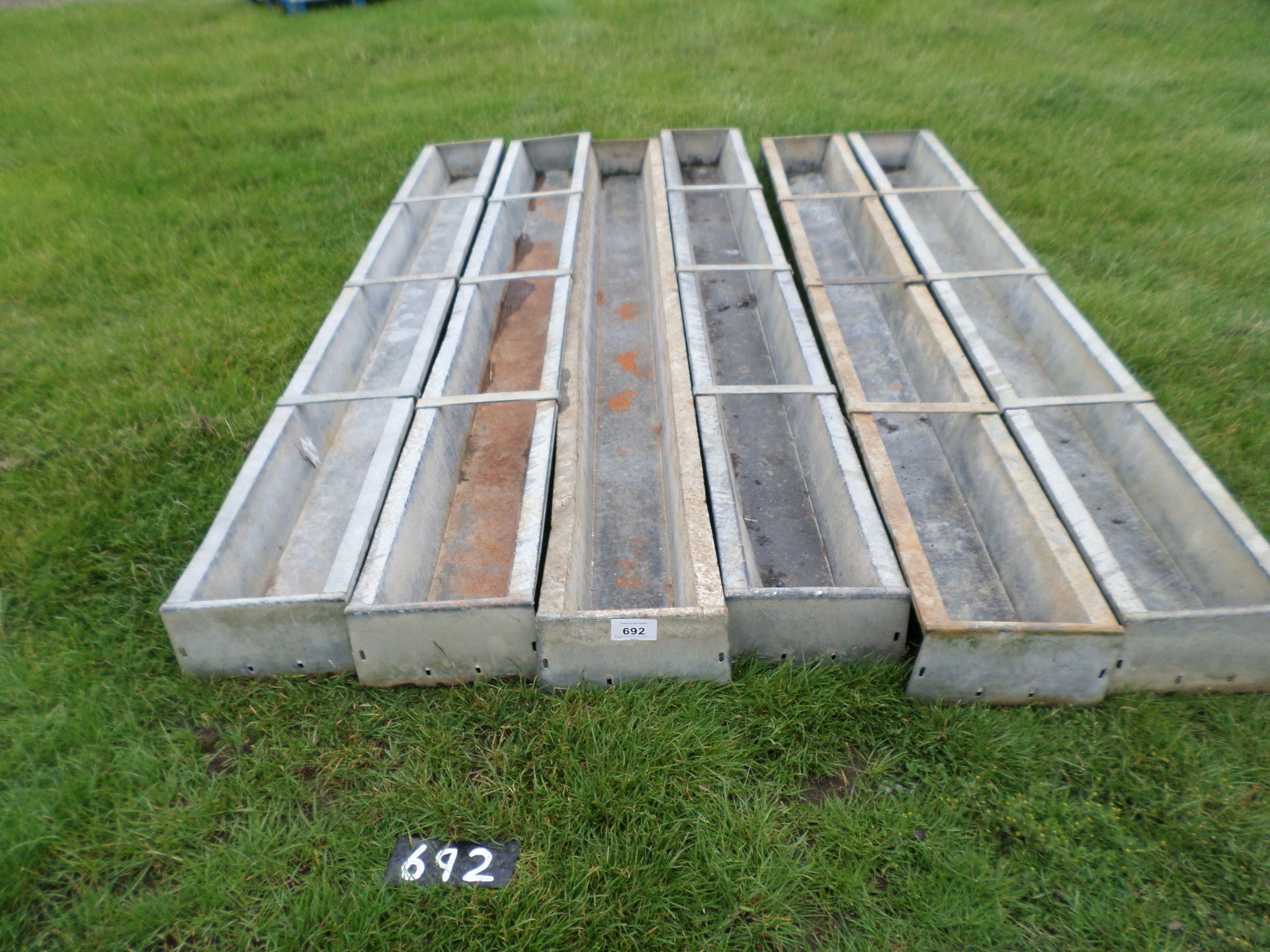 6 x Ritchie heavy duty 9' cattle /sheep troughs - Image 3 of 3