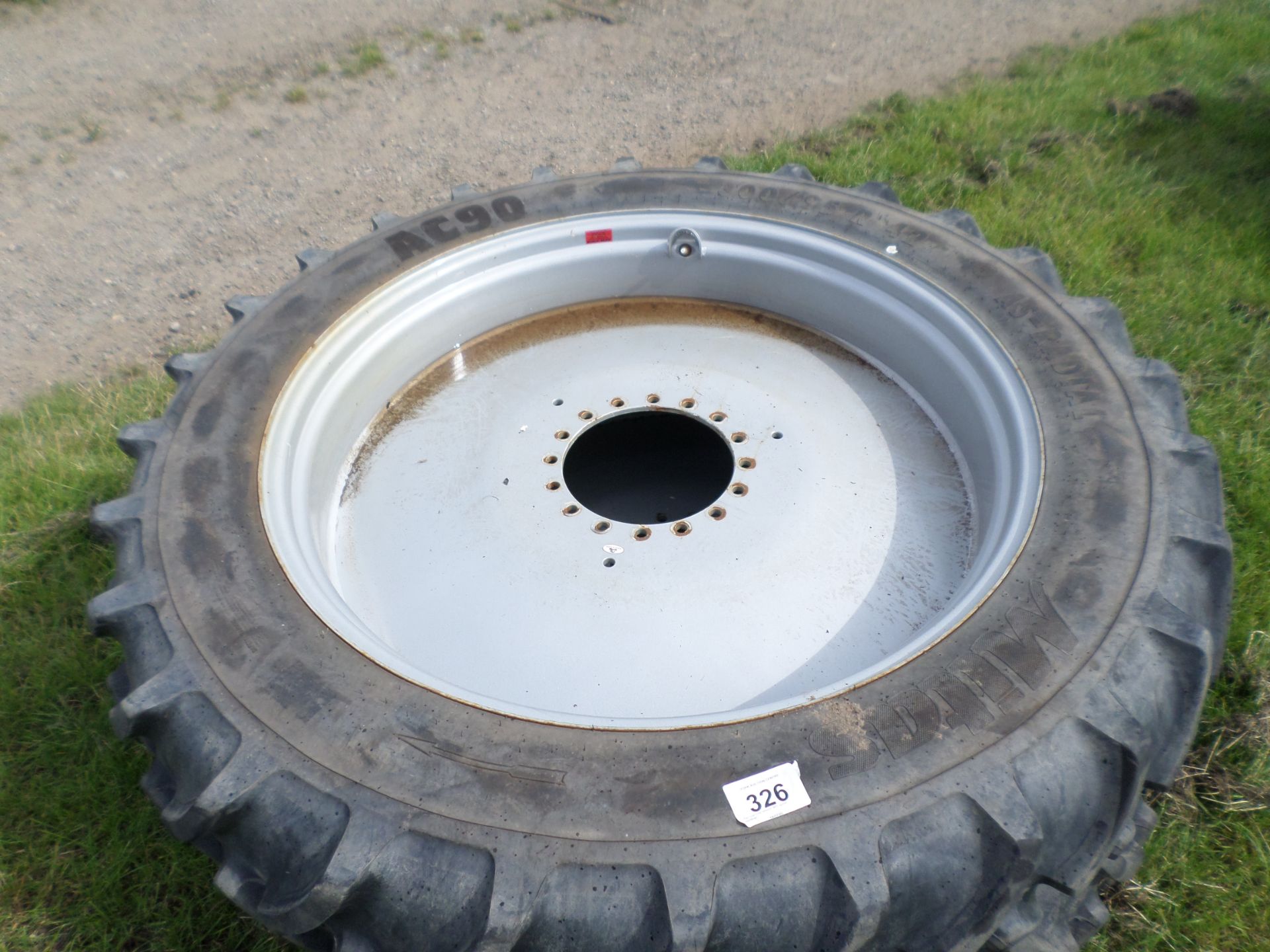 Pair row crop wheels, 90\%, good, 300/95/42 - Image 2 of 2