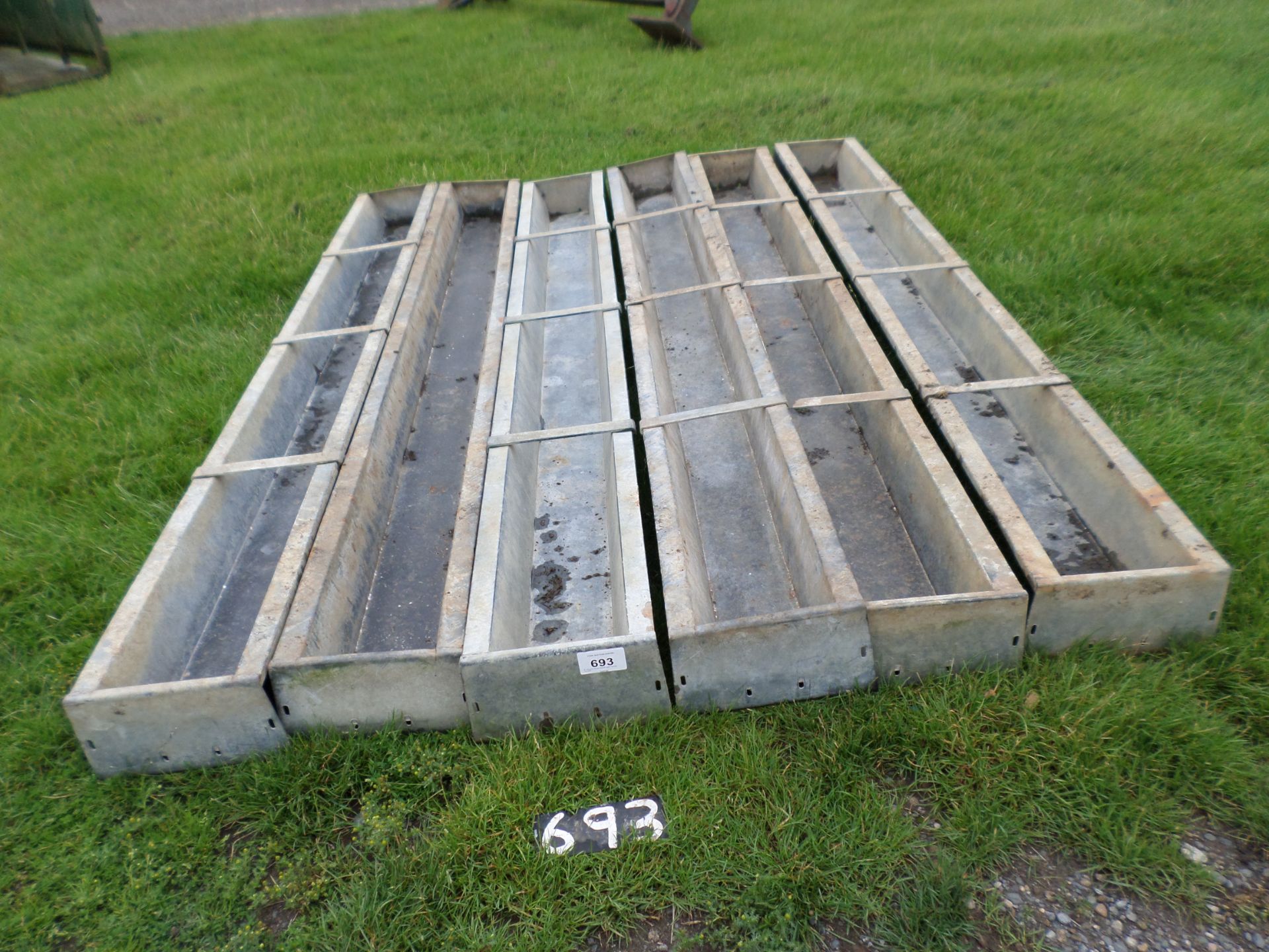 6 x Ritchie heavy duty 9' cattle /sheep troughs