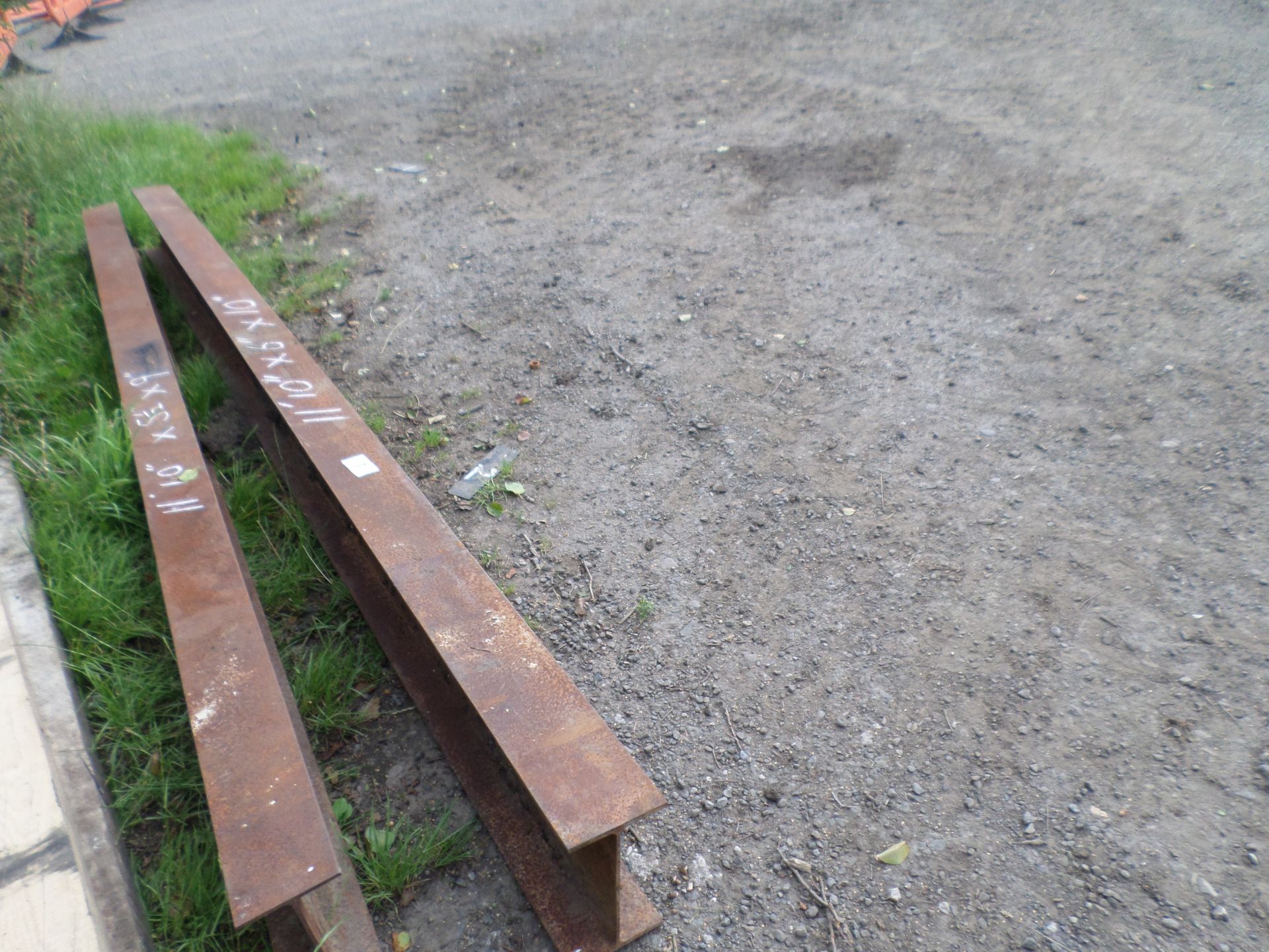 2 steel H section beams approx 11ft long, 1 x 9", 1 x 10" NO VAT