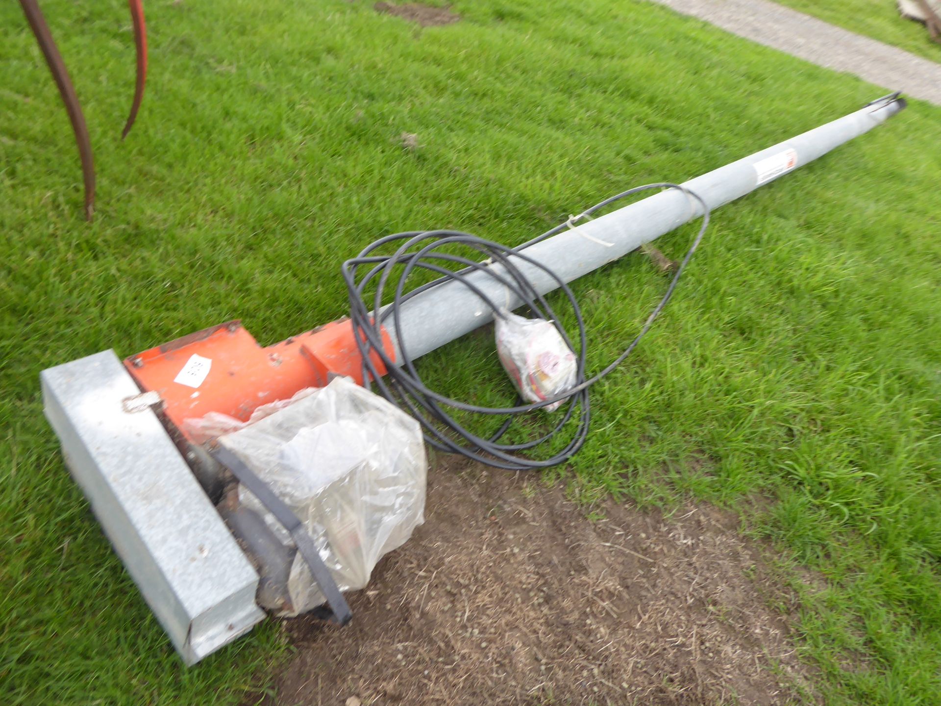 18ft 3ph Brice Baker 6" grain auger c/w armoured cable & starter box