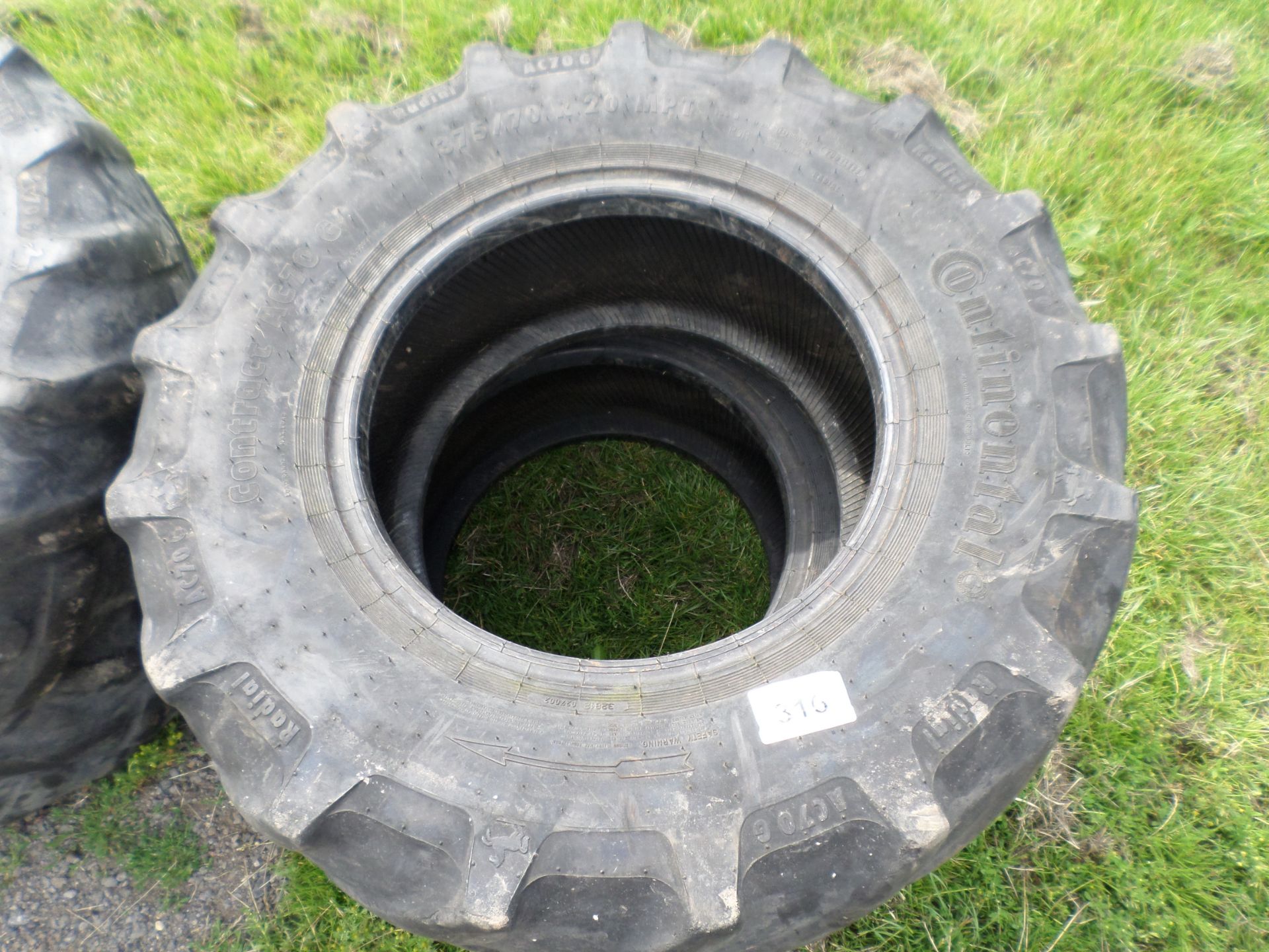 Set of 4 tyres 375/70/20 - Image 2 of 2