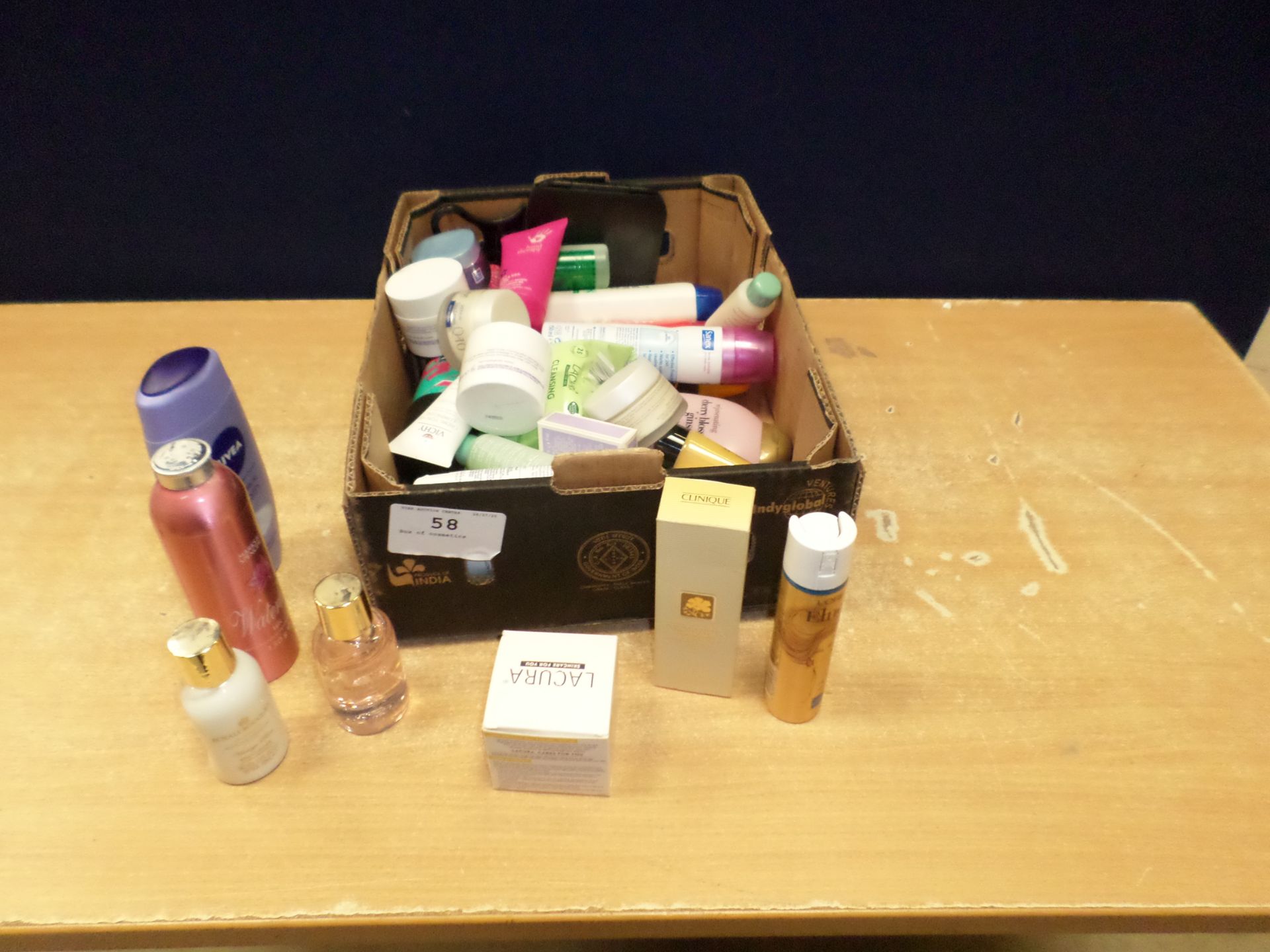 Box of cosmetics
