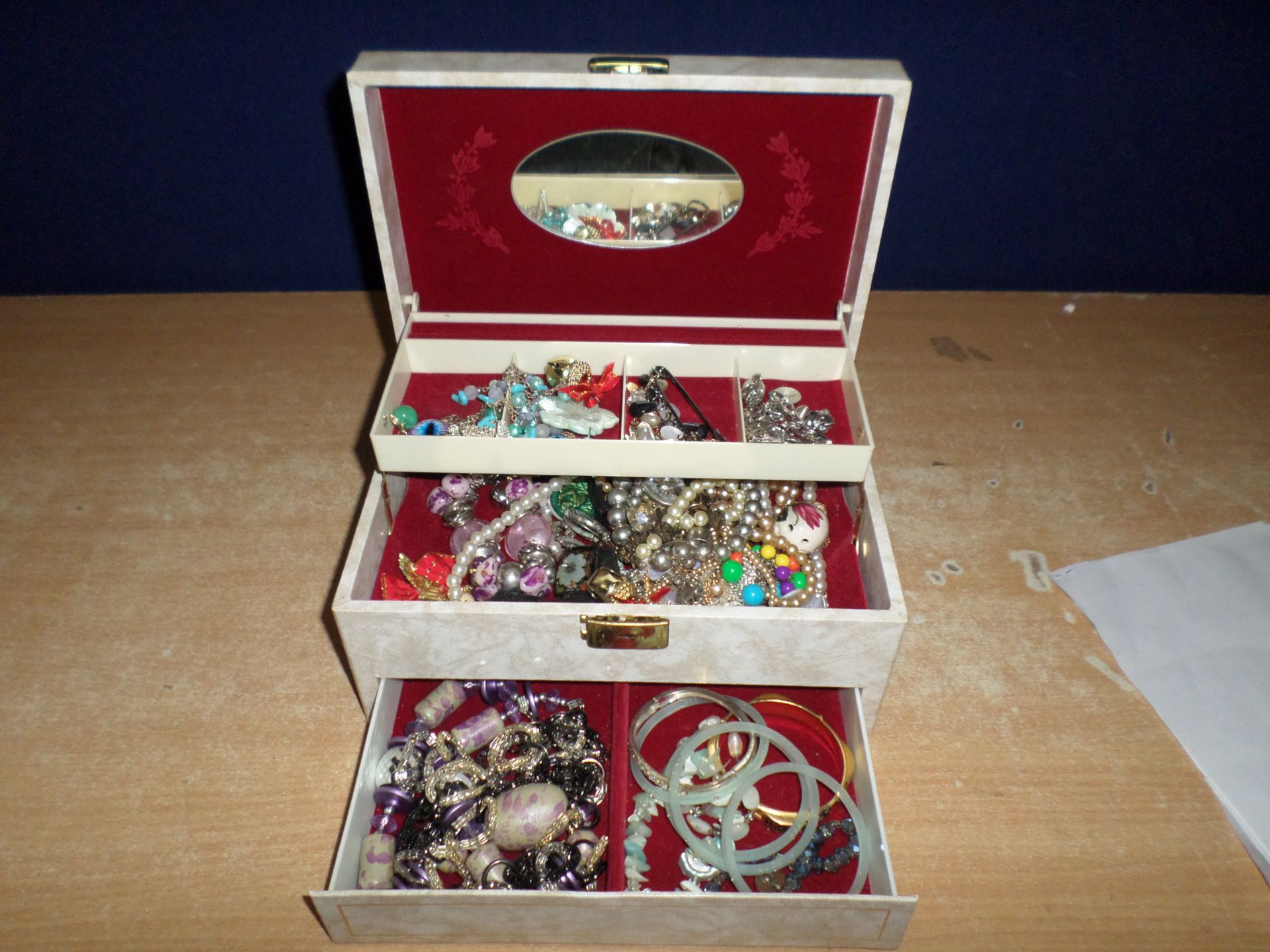 White box of jewellery