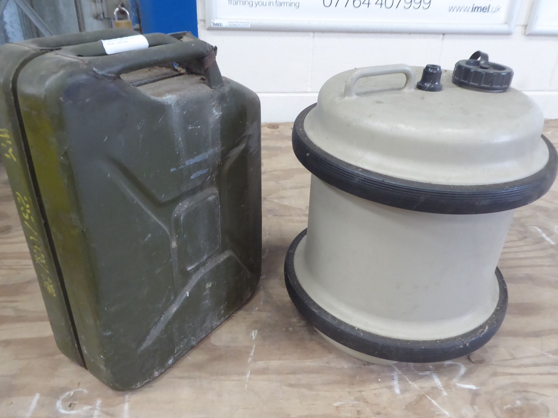 5 gallon petrol can, water carrier