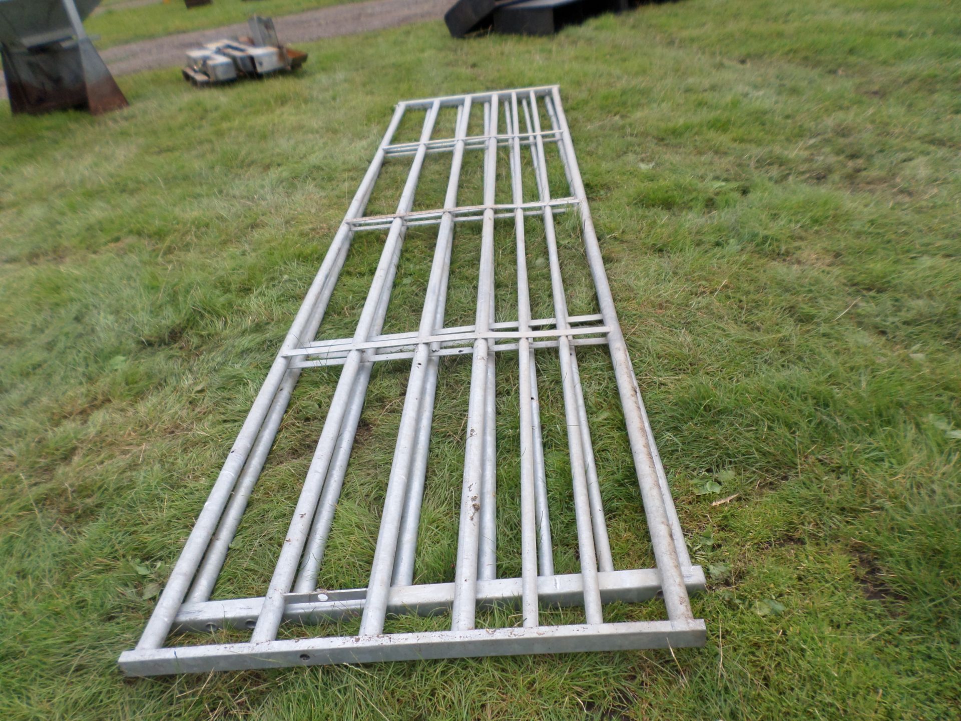 2 x 15ft galvanised gates NO VAT