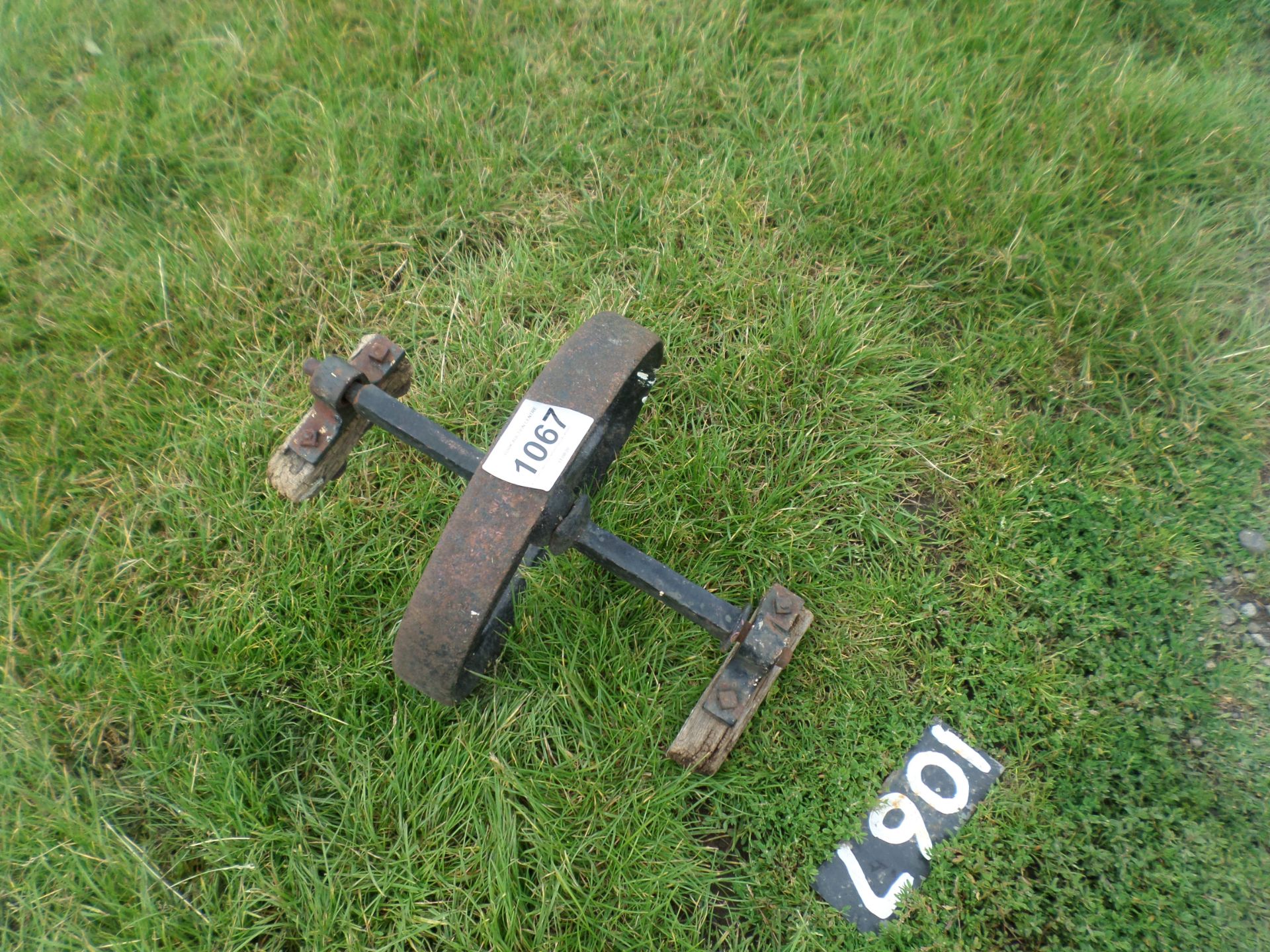 Antique cast iron wheelbarrow wheel NO VAT