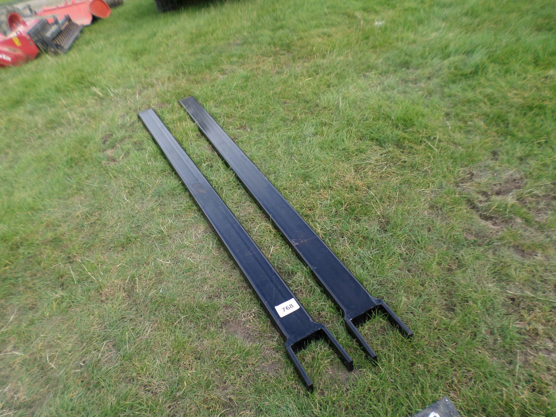 Pair of new 8ft pallet fork extension tines