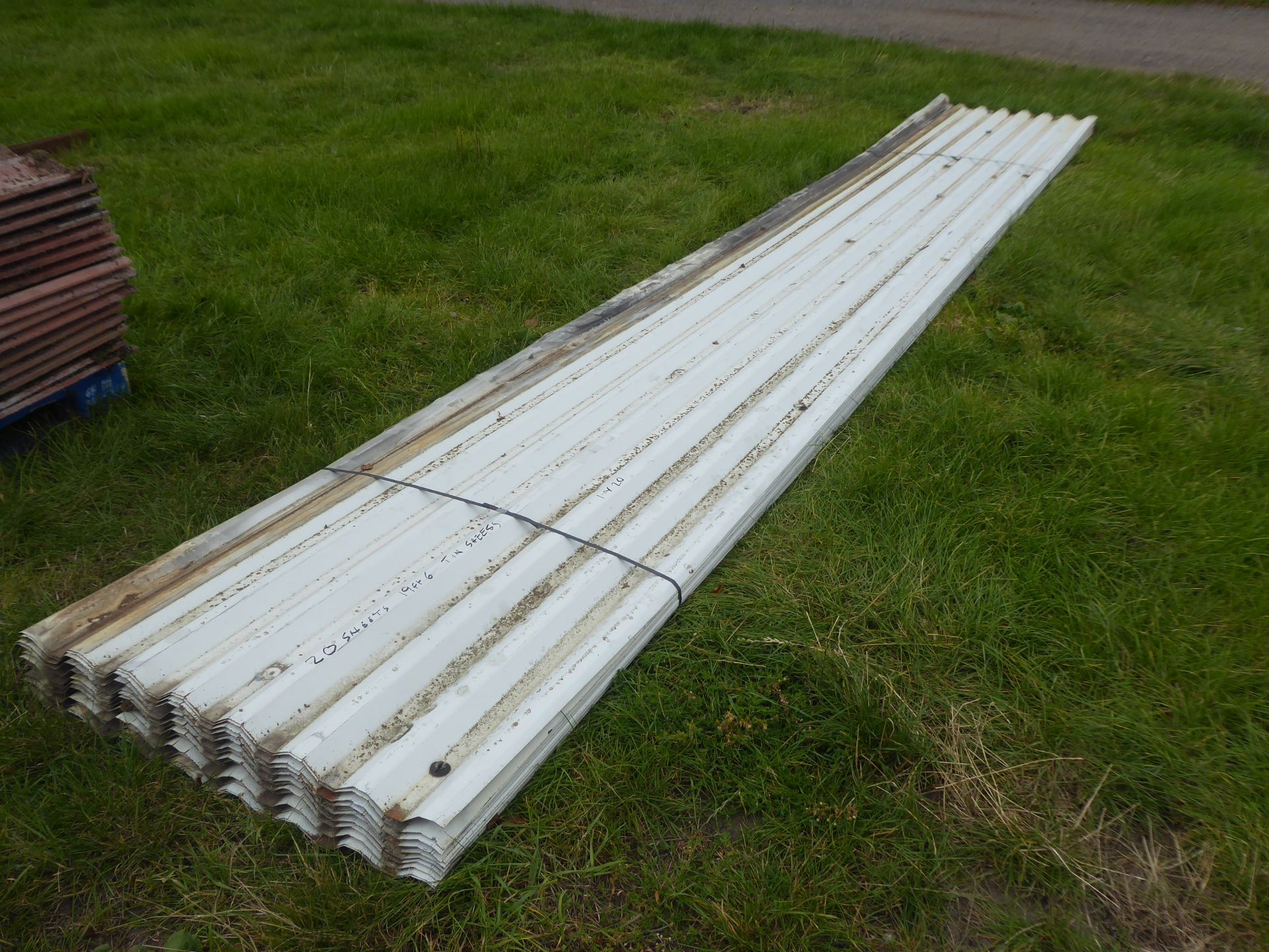 20 x 19'6" tin sheets