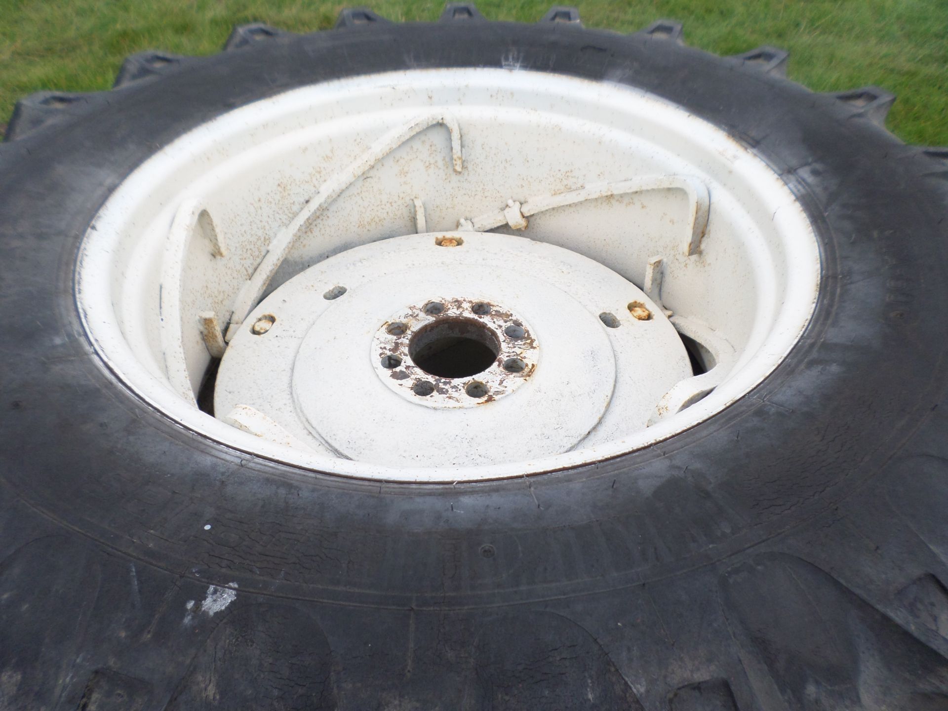 Pair of MF PAVT wheels/tyres 18.4/34, 95\% tread, excellent condition - Image 2 of 2