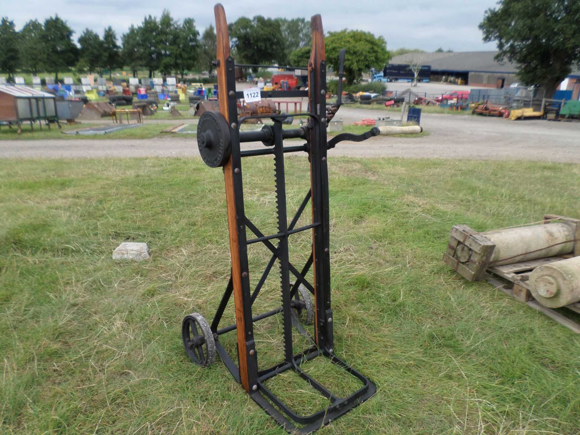 Cooks of Yaxley refurbished sack lifter, completely stripped, metal parts blast cleaned NO VAT