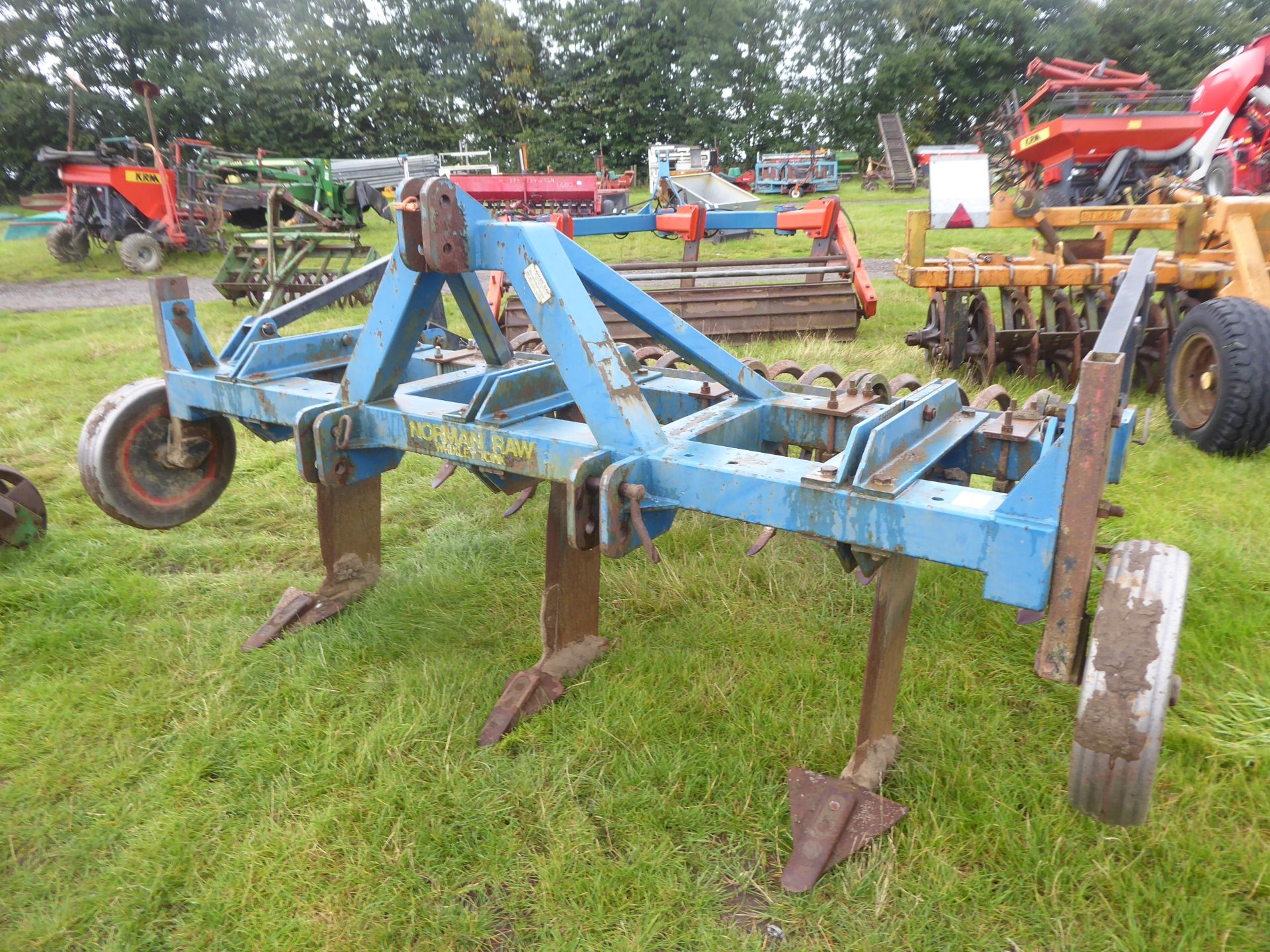 Norman Raw 3 leg subsoiler cultivator c/w flexicoil