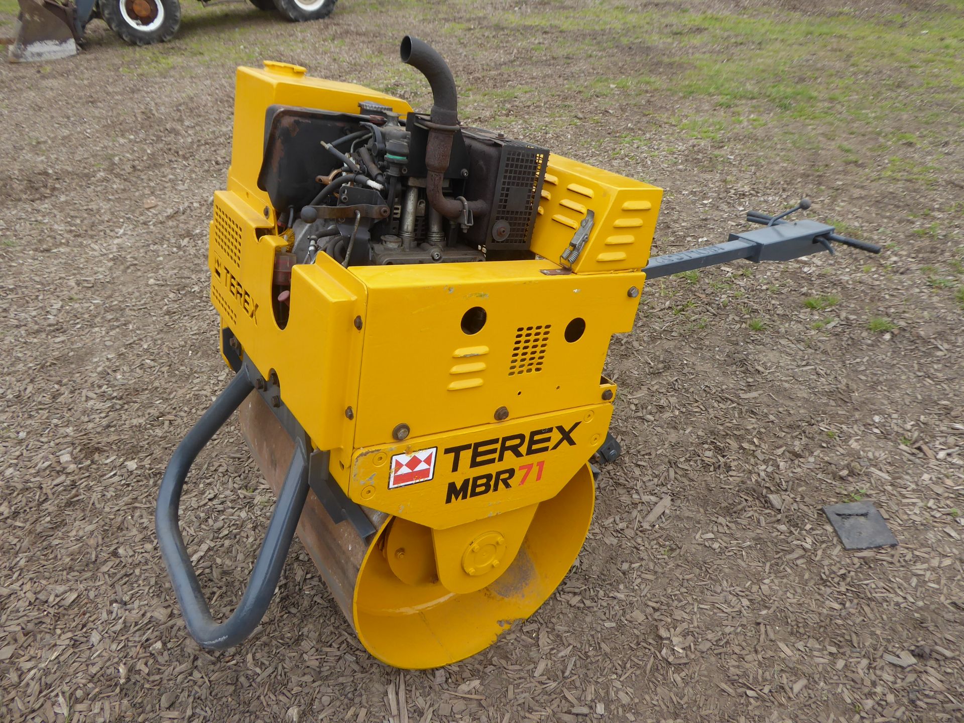 Terex MBR71 walk behind single drum vibrating roller