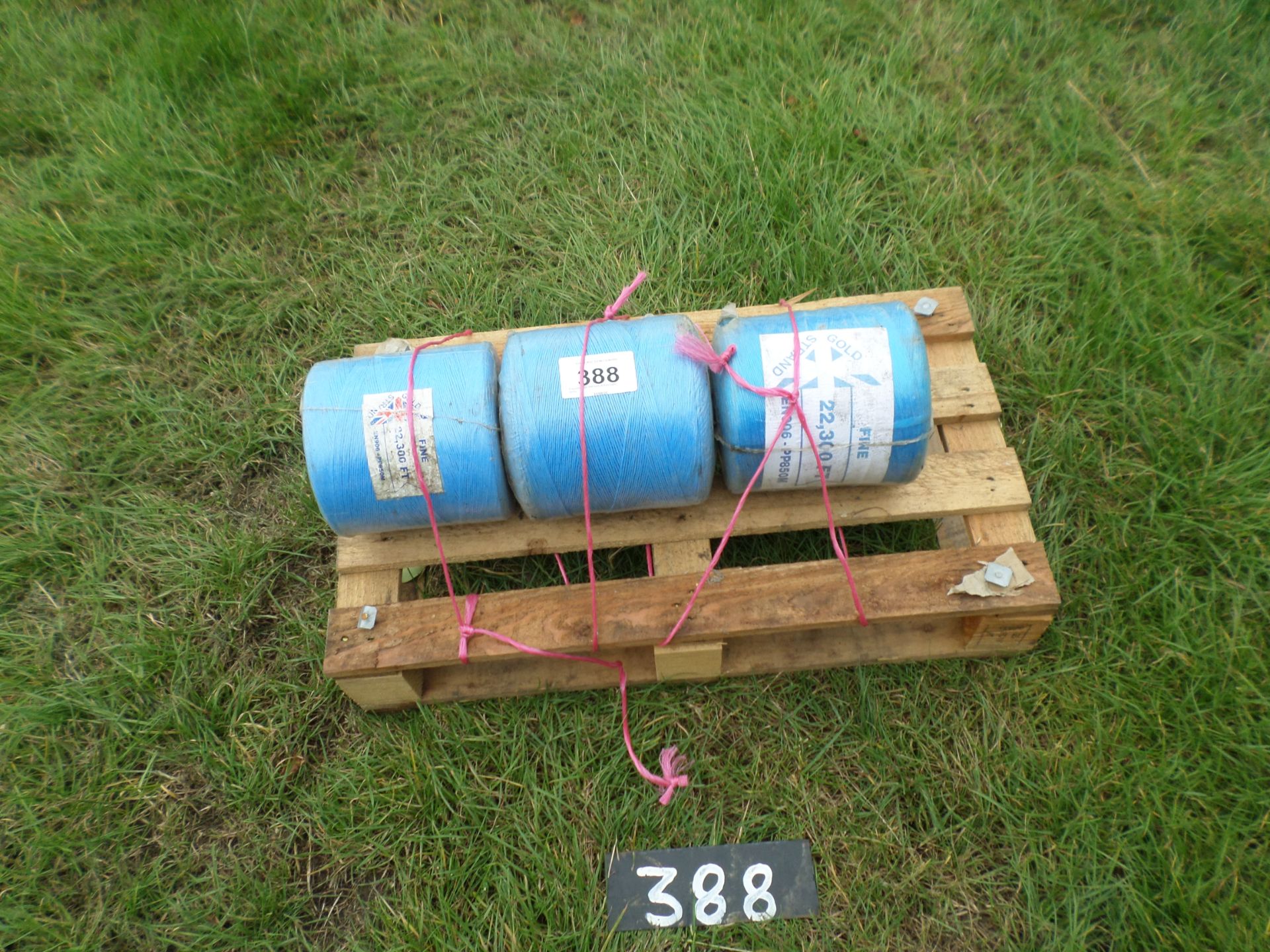 3 spools x 22,300 feet of fine baler twine