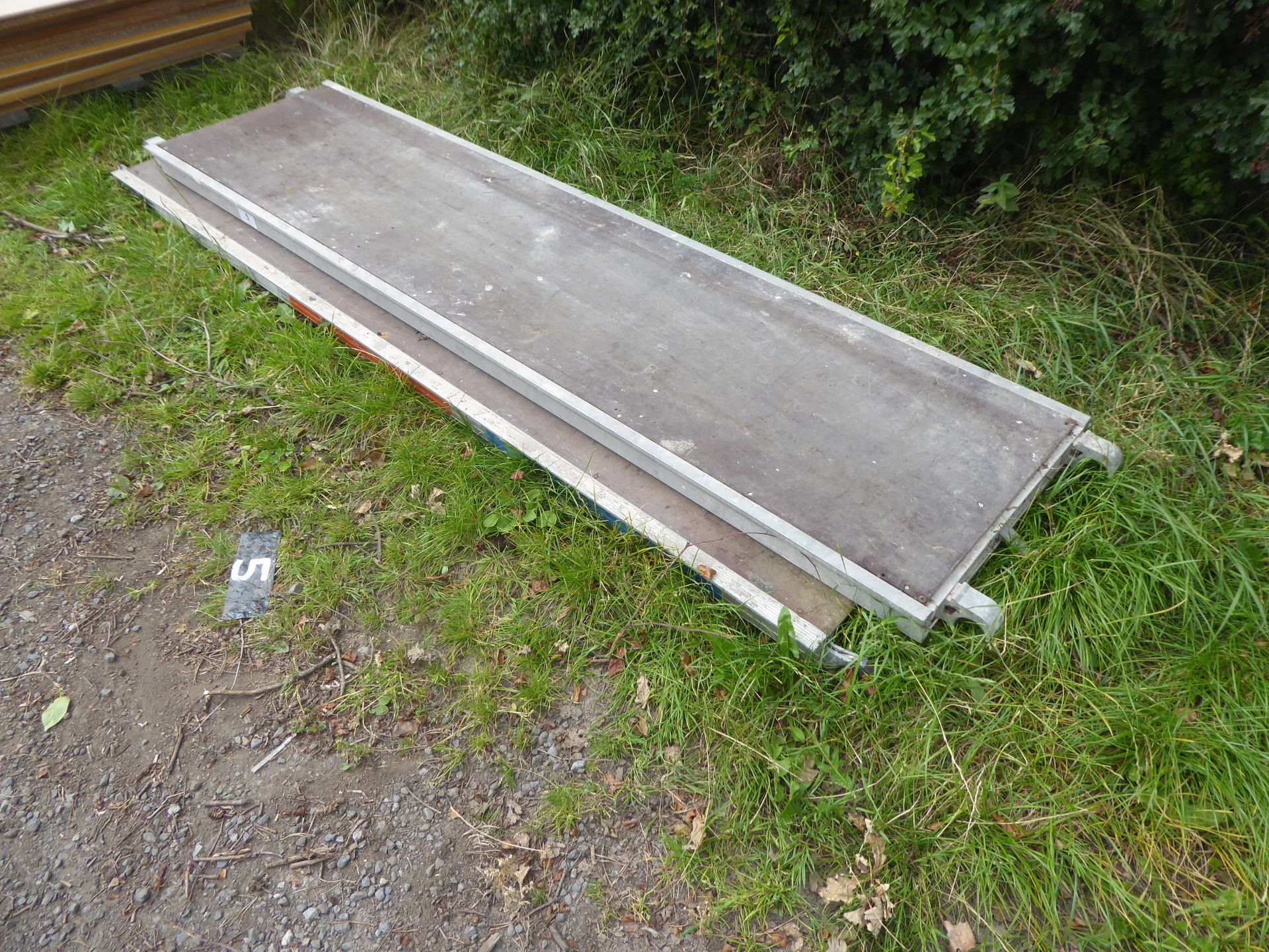 2 aluminium scaffold 8ft long walk boards NO VAT
