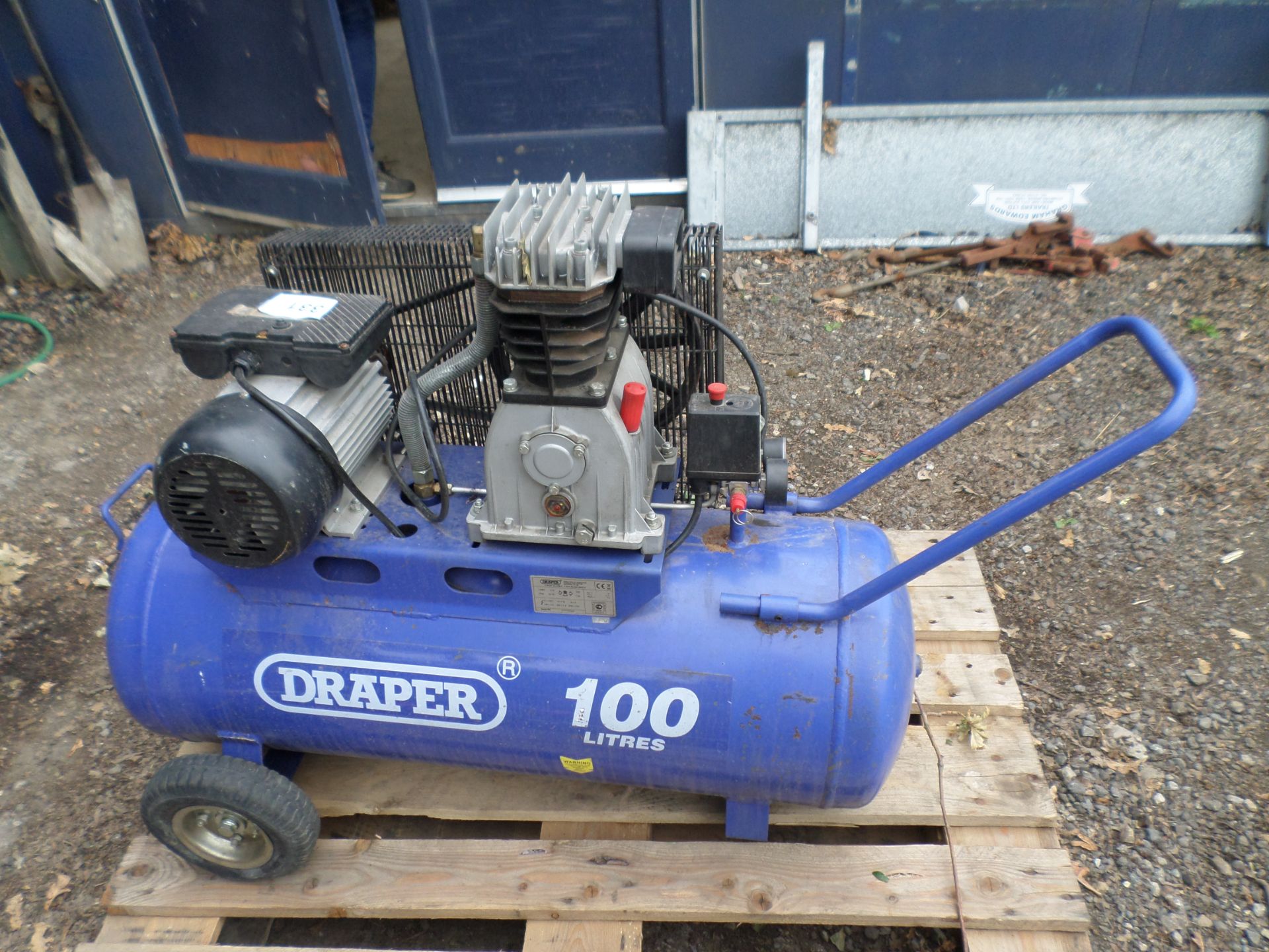 Draper 100ltr air compressor - Image 2 of 2