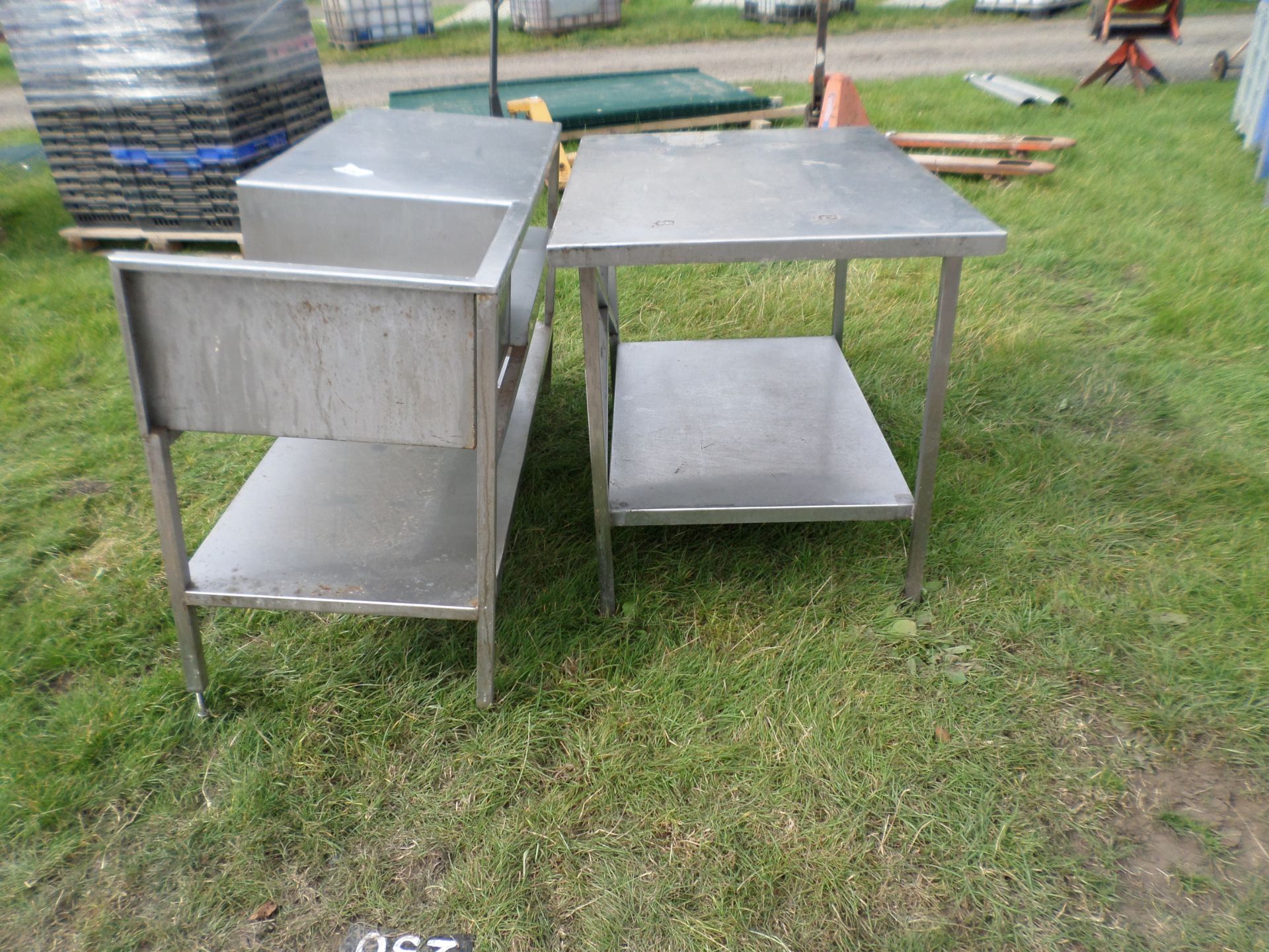 Stainless steel tables