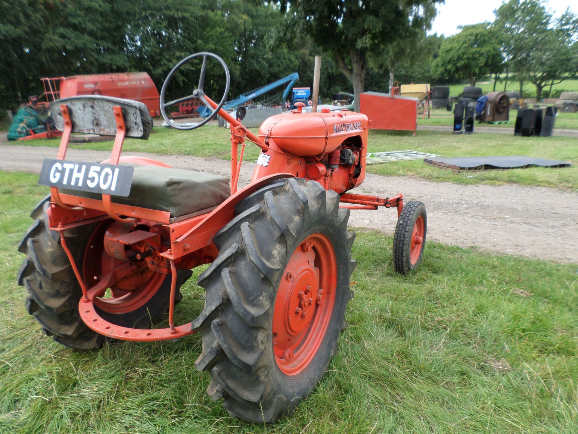 Allis Chalmers Model B tractor, registered November 1951, GTH 501 with old style buff logbook and - Image 2 of 3