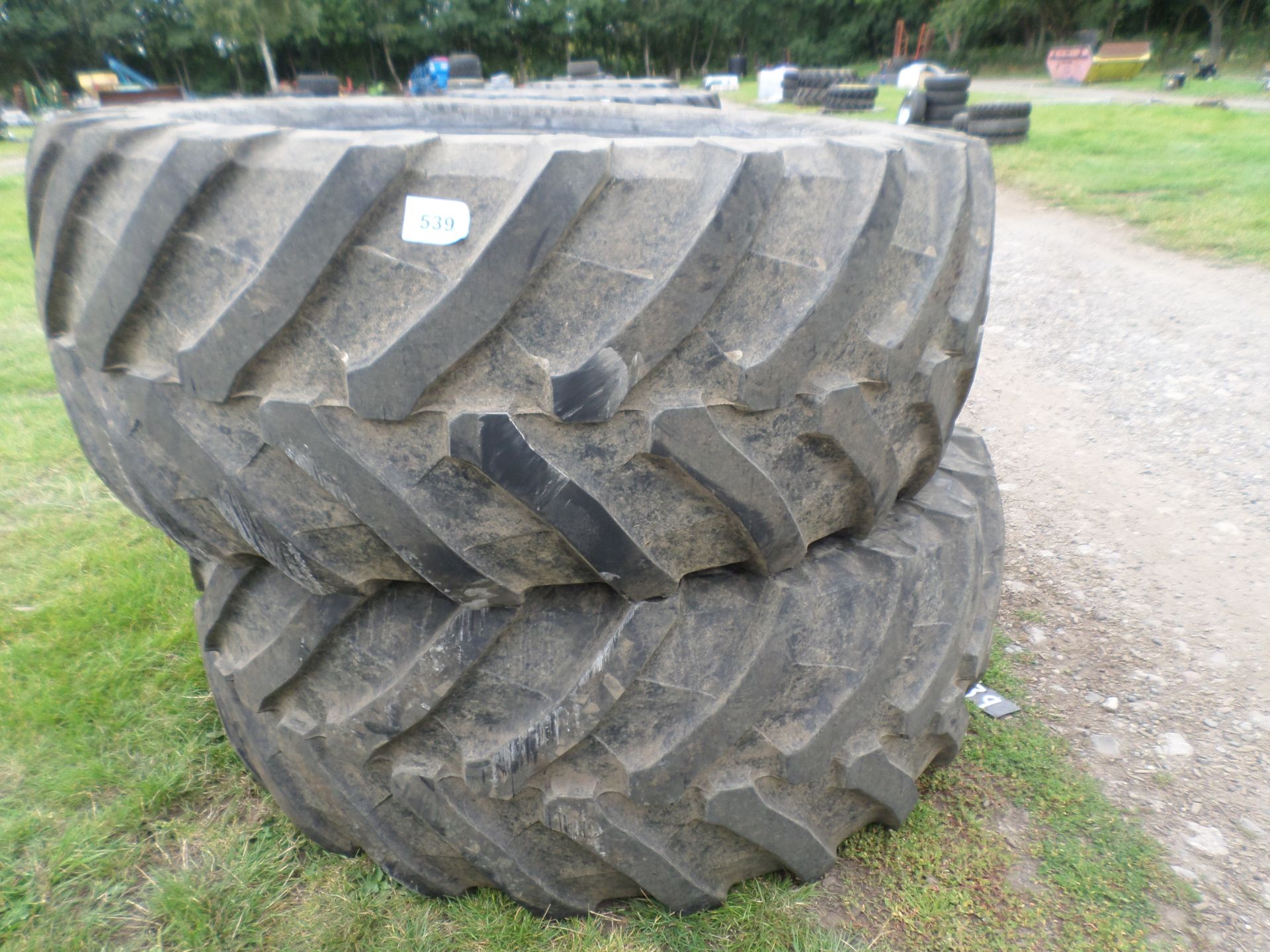 Pair Trelleborg tyres 40\% 650/65/38