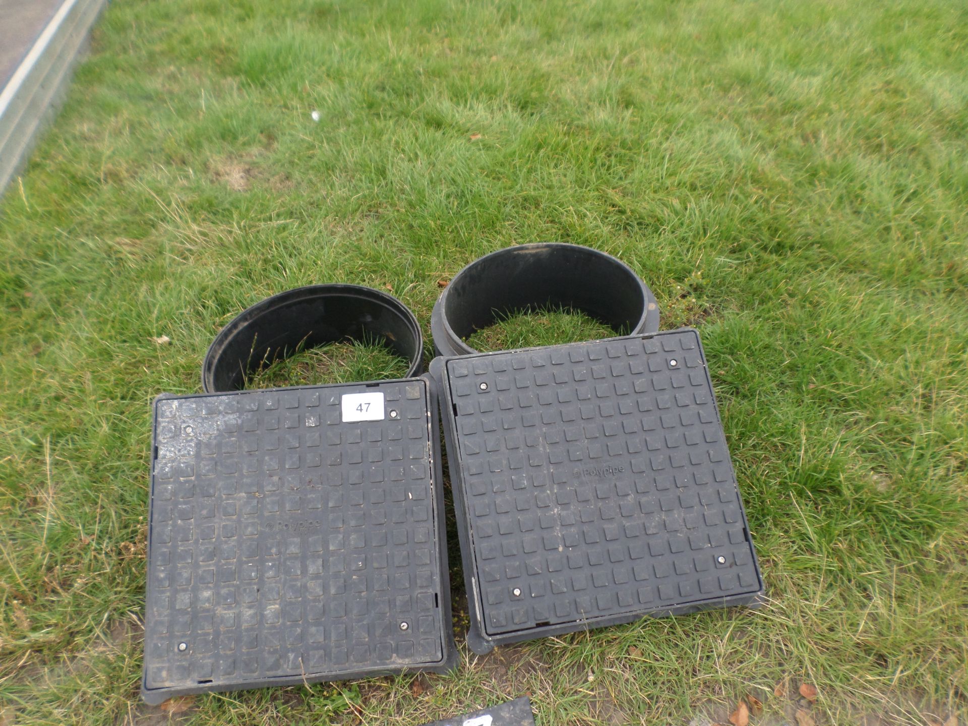 2 new plastic manhole covers NO VAT