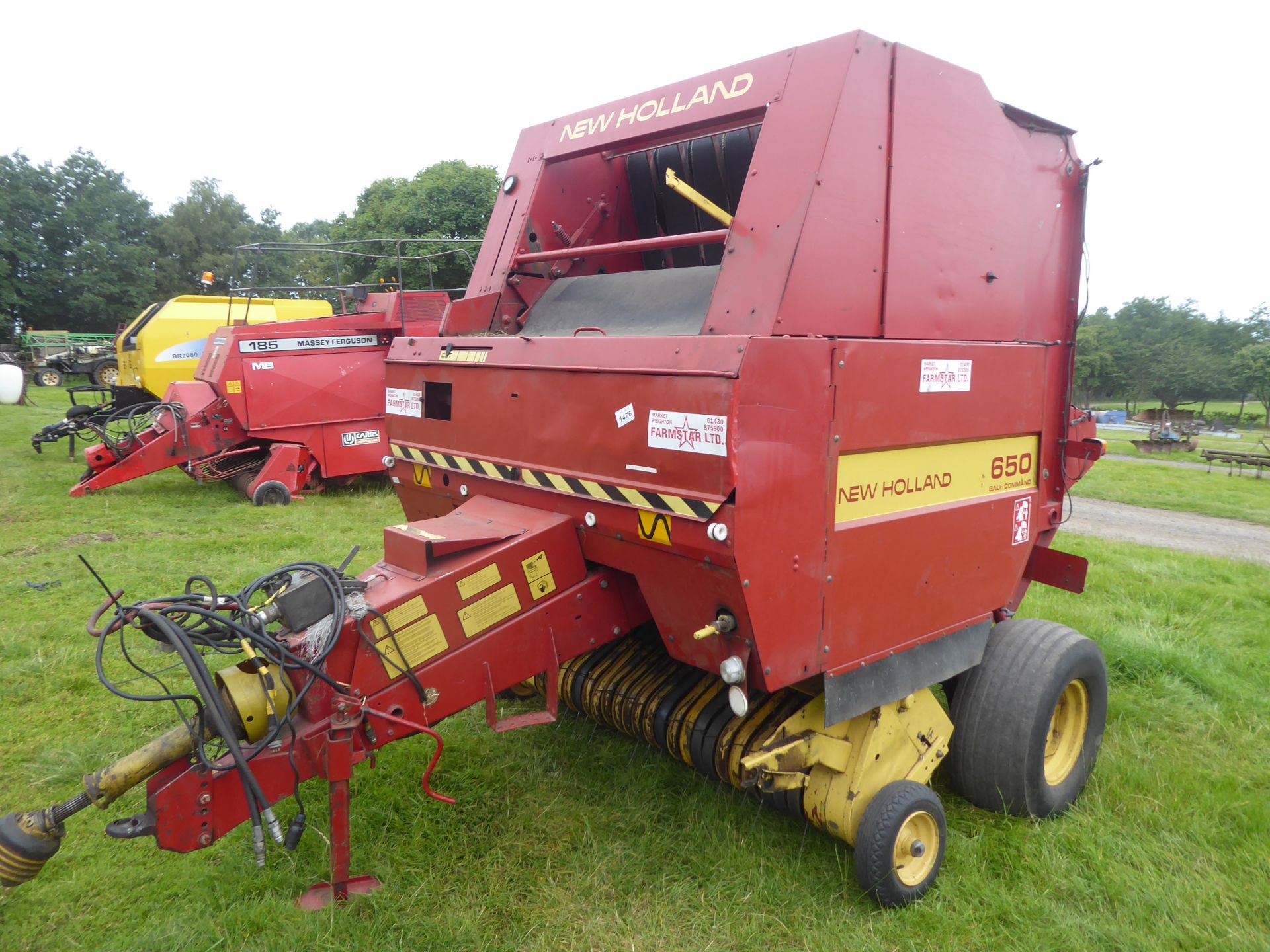 New Holland 650 Bale Command baler, variable chamber belt, approx 45000 bales, PTO & control box,