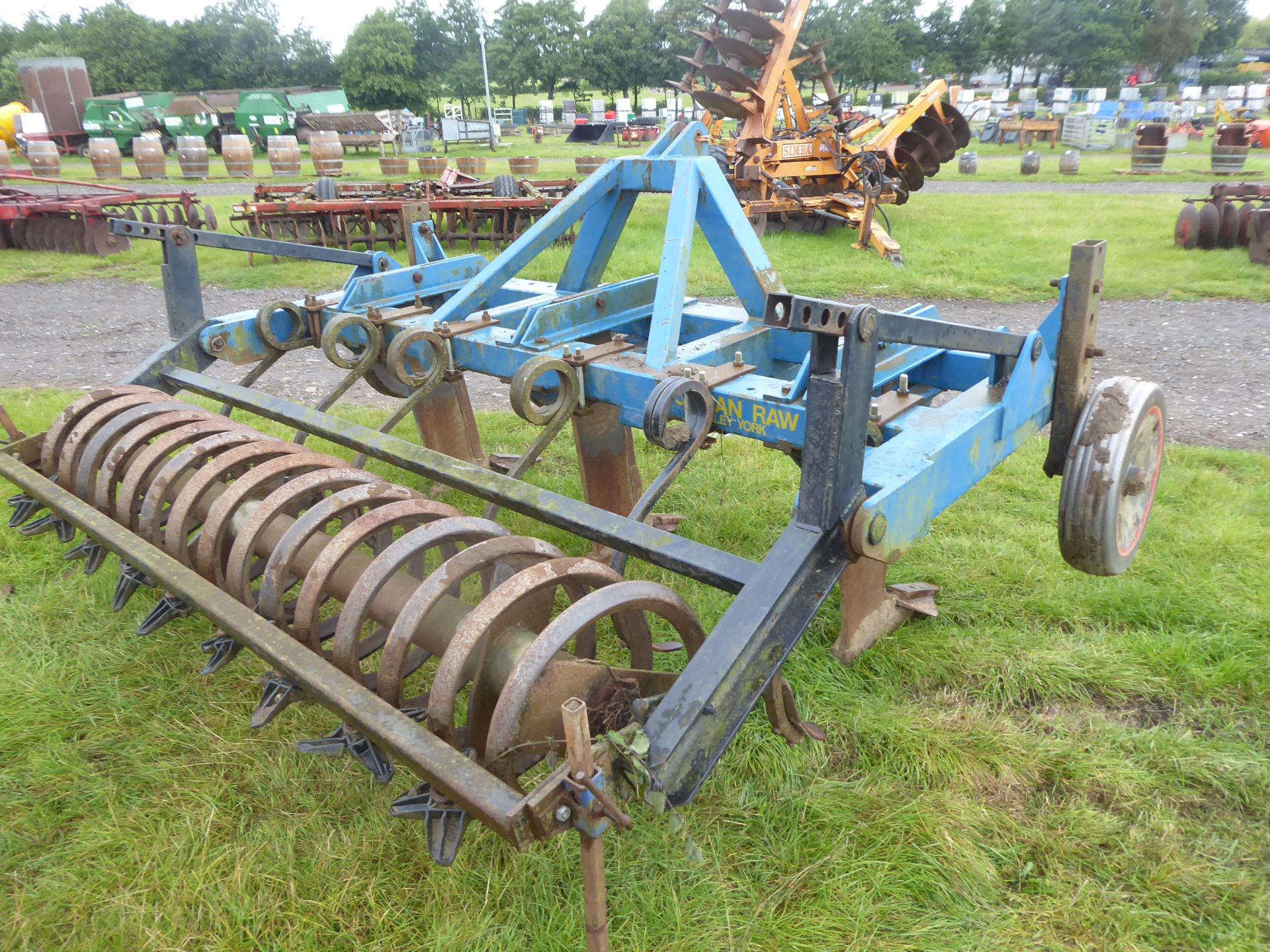 Norman Raw 3 leg subsoiler cultivator c/w flexicoil - Image 2 of 2