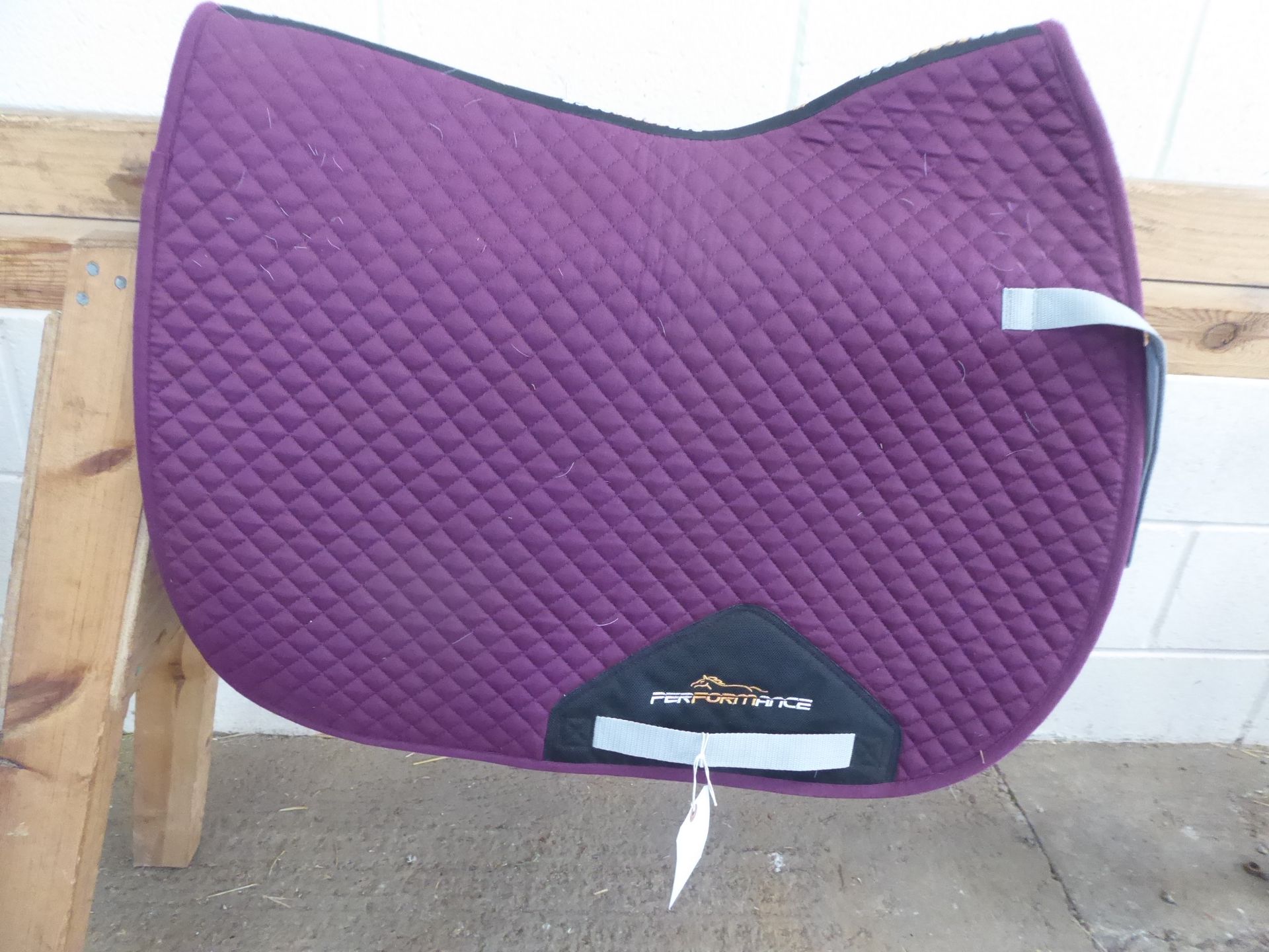 Full size plum saddle cloth