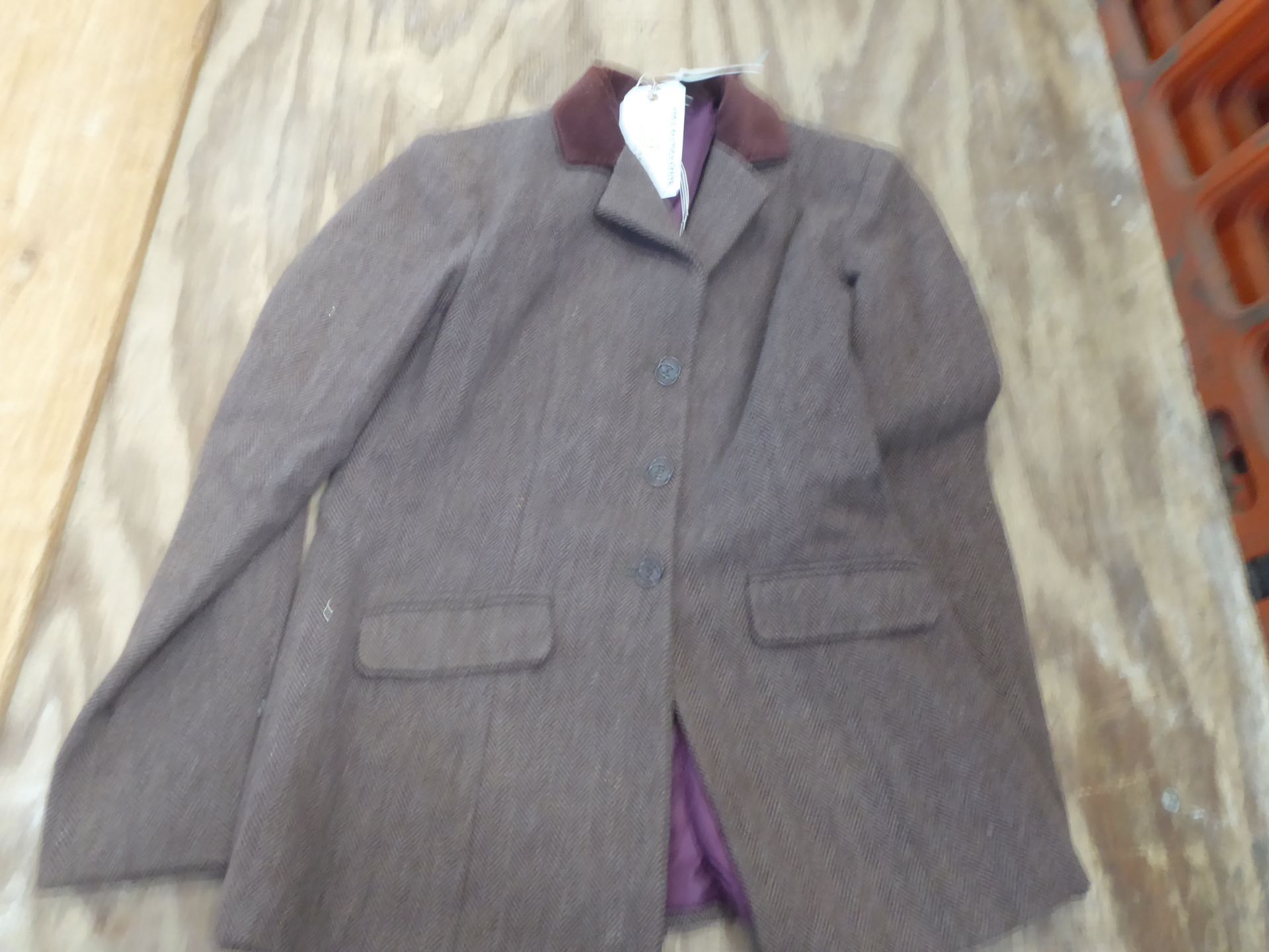 34" Sherwood Forest tweed wool show jacket