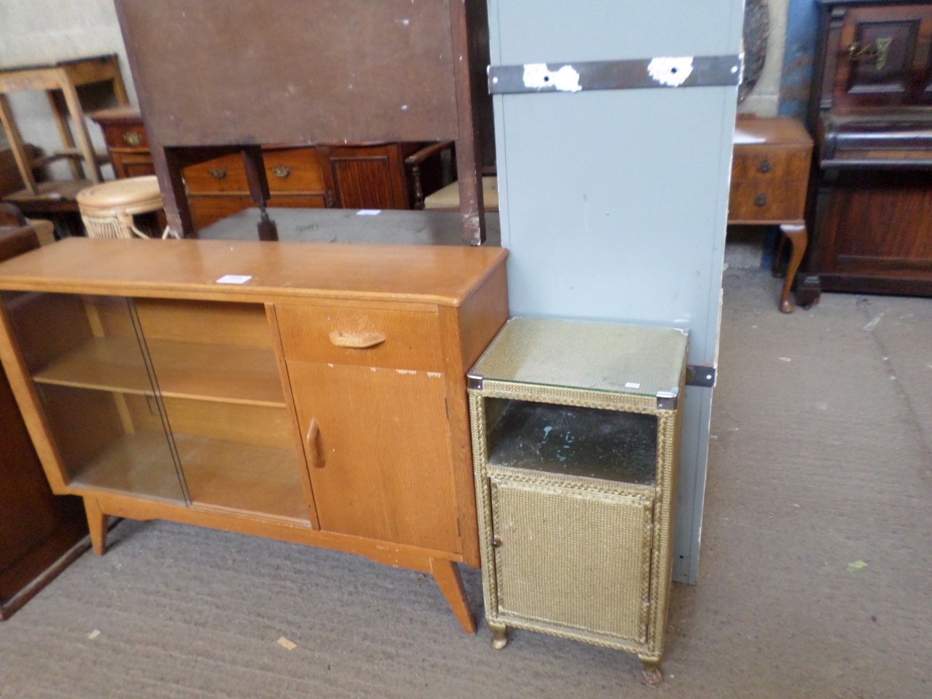 Bookcase and bedside cabinet