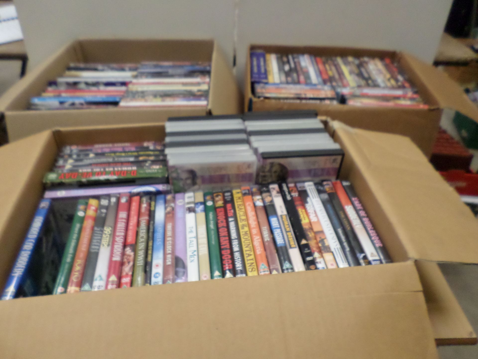 3 boxes DVDs