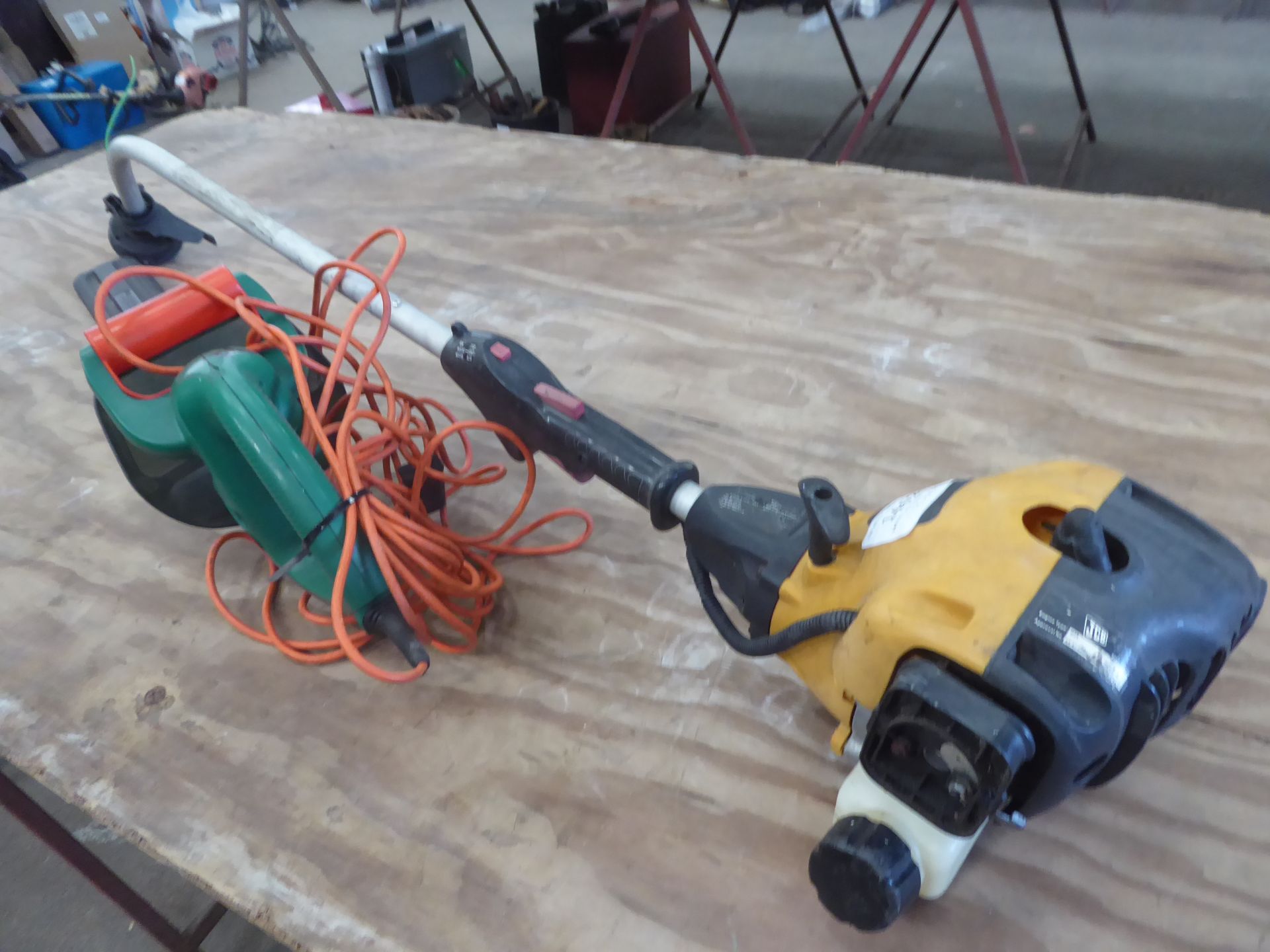 Petrol strimmer and hedge trimmer