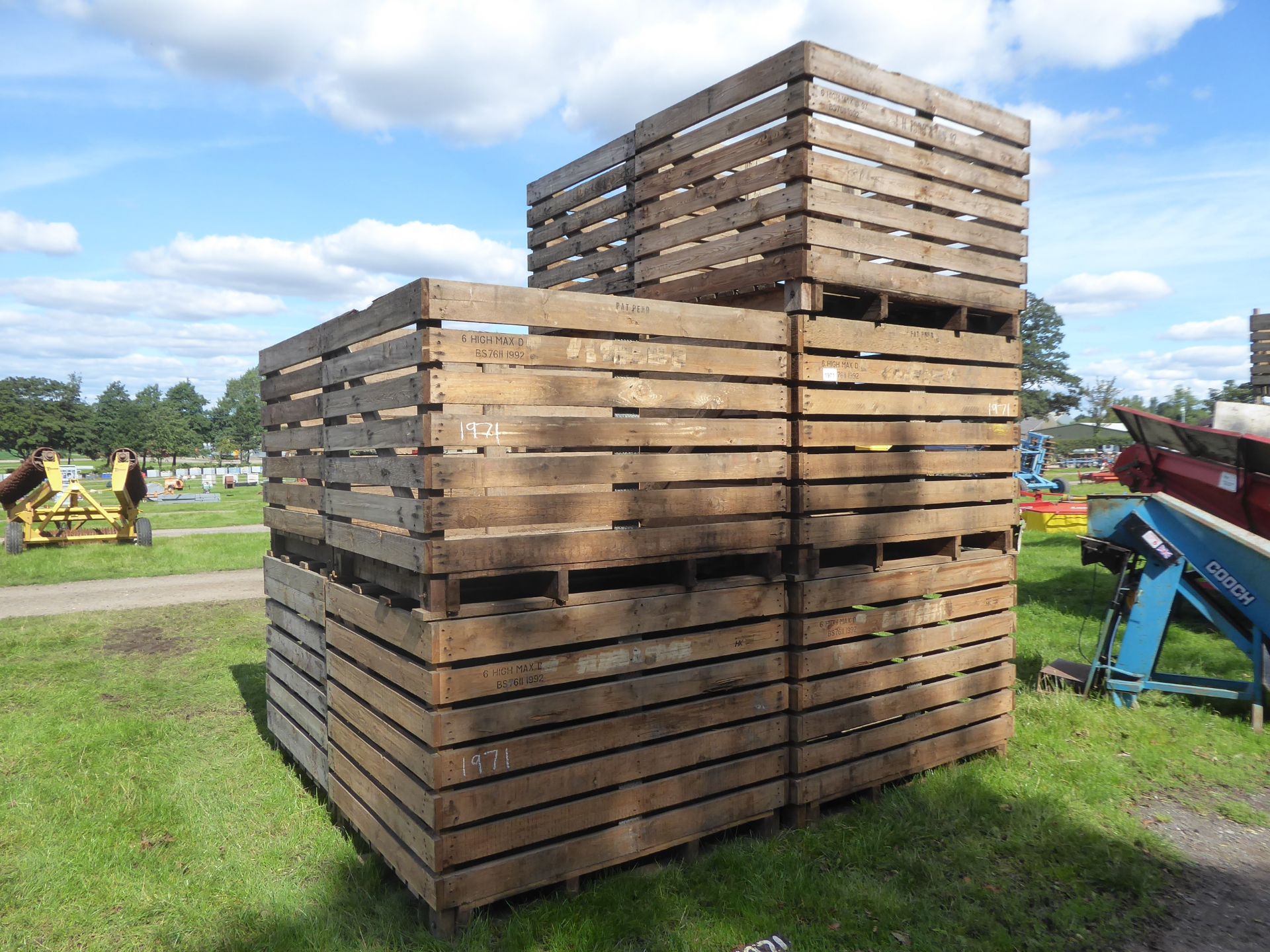 10 x 1T wooden potato boxes