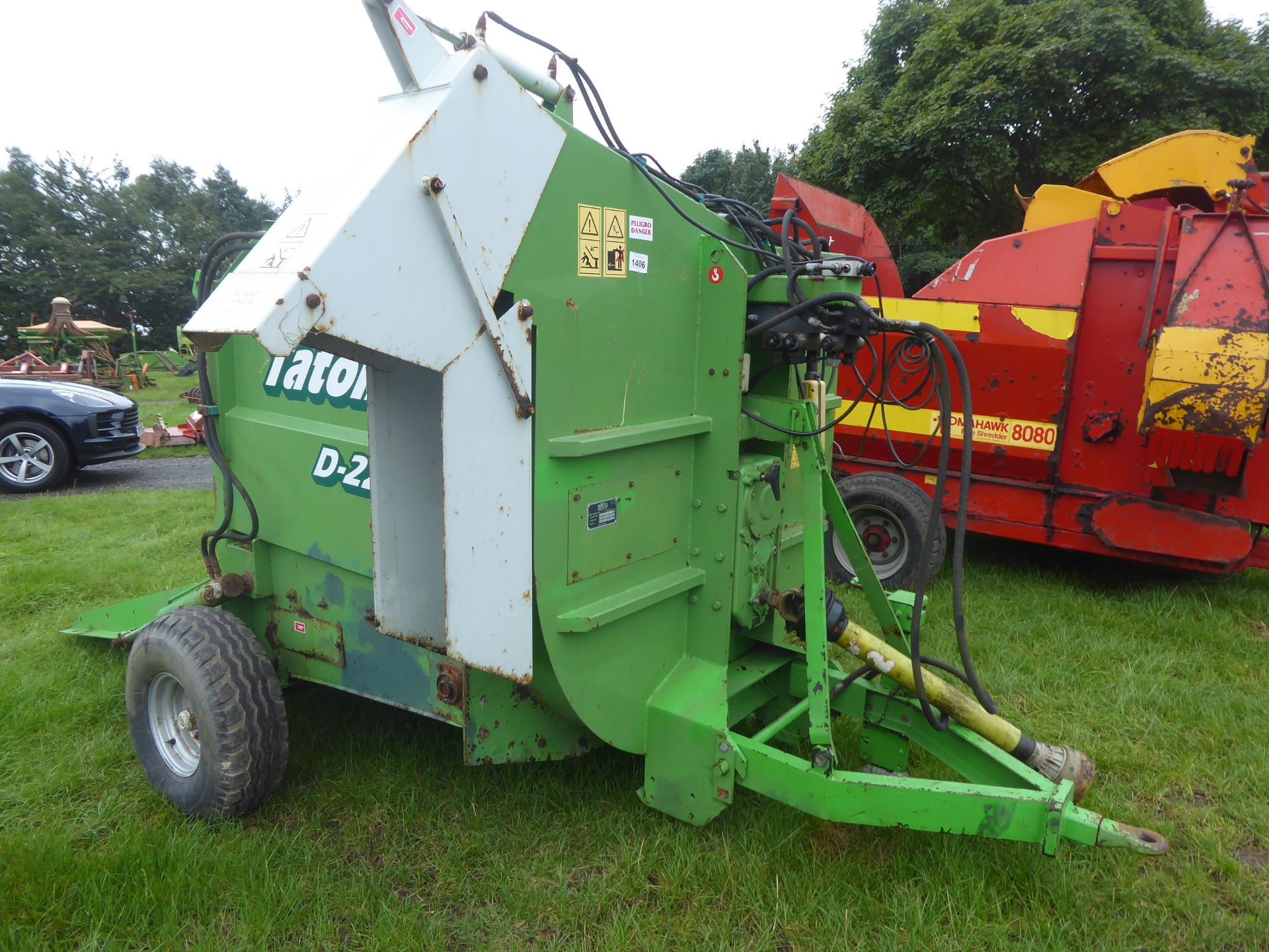 Tatoma straw chopper, electric controls