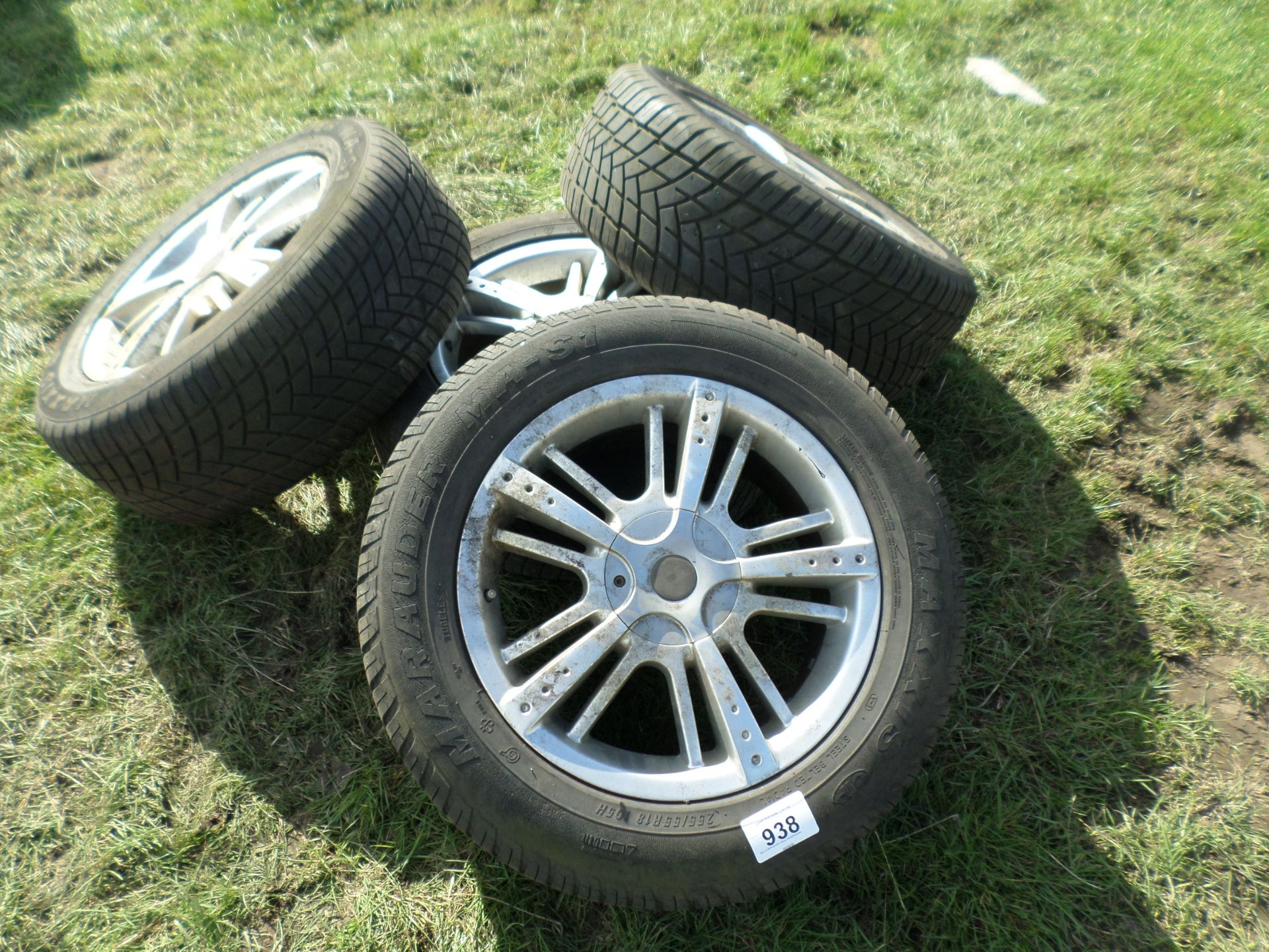 Set of Mitsubishi alloy wheels/tyres NO VAT