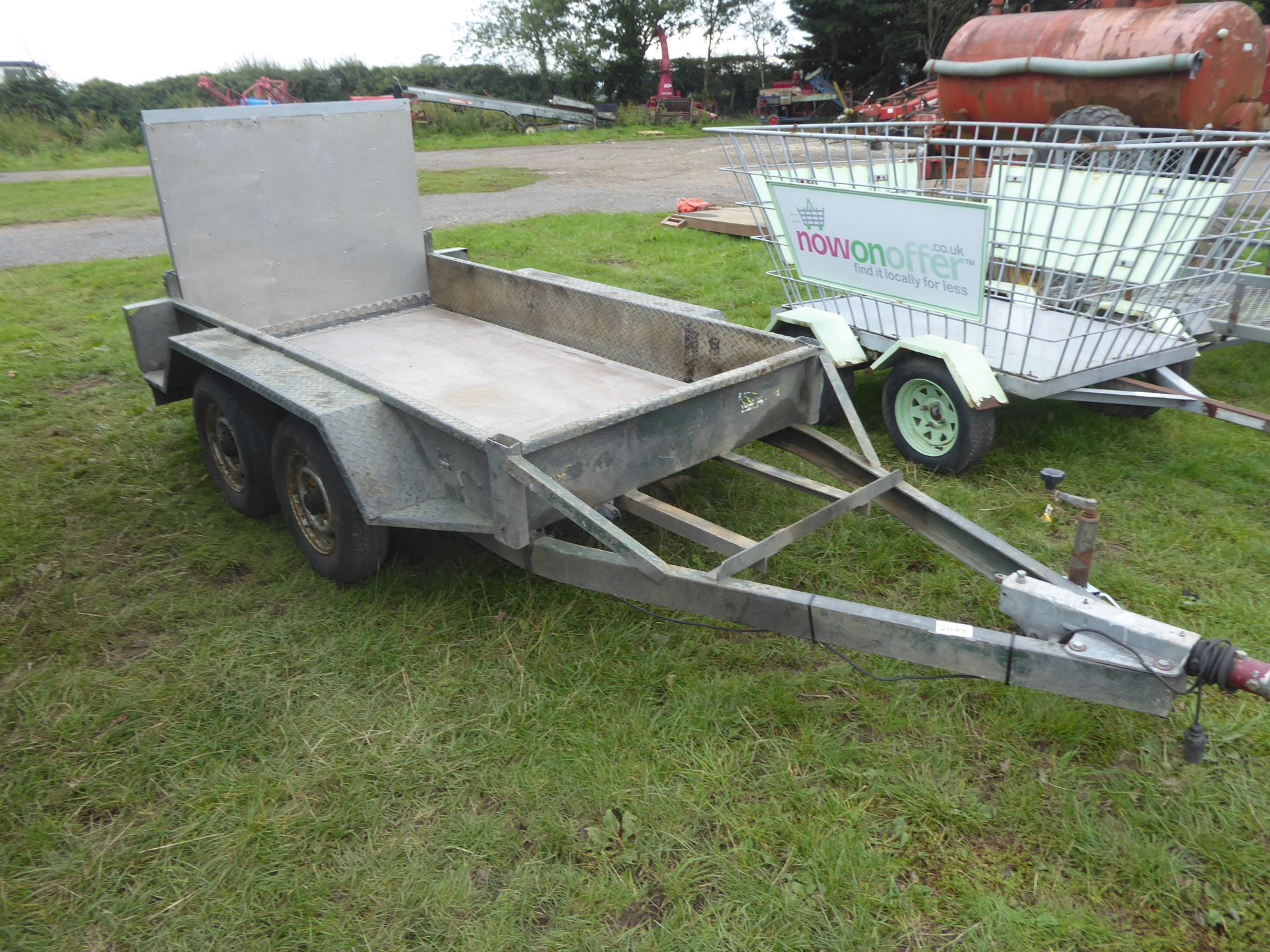 Challenger Plant trailer c/w ramp, NO VAT