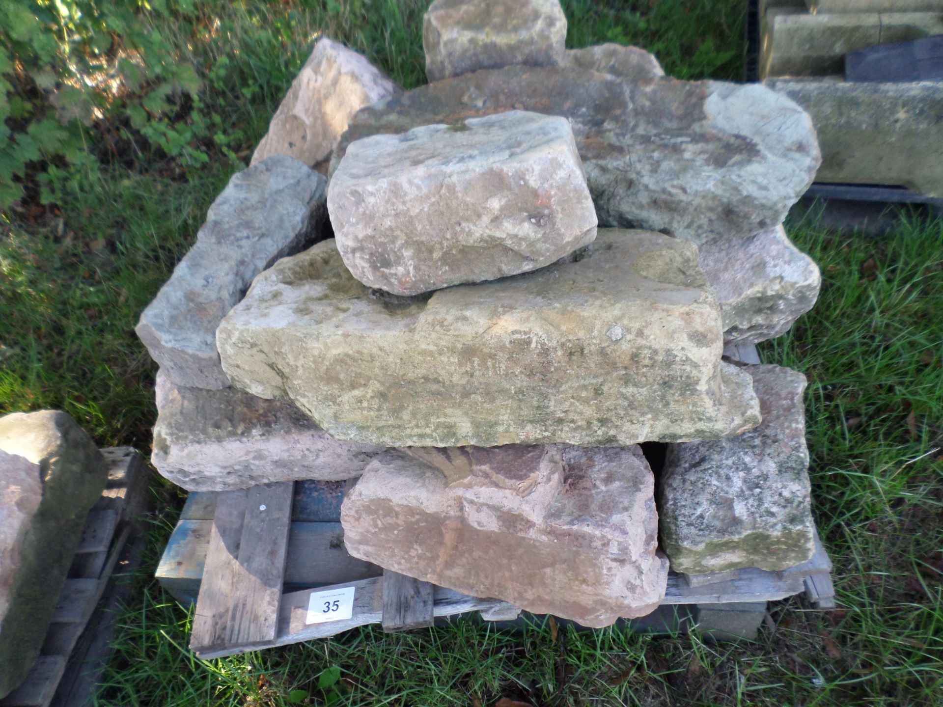 Pallet of building stone