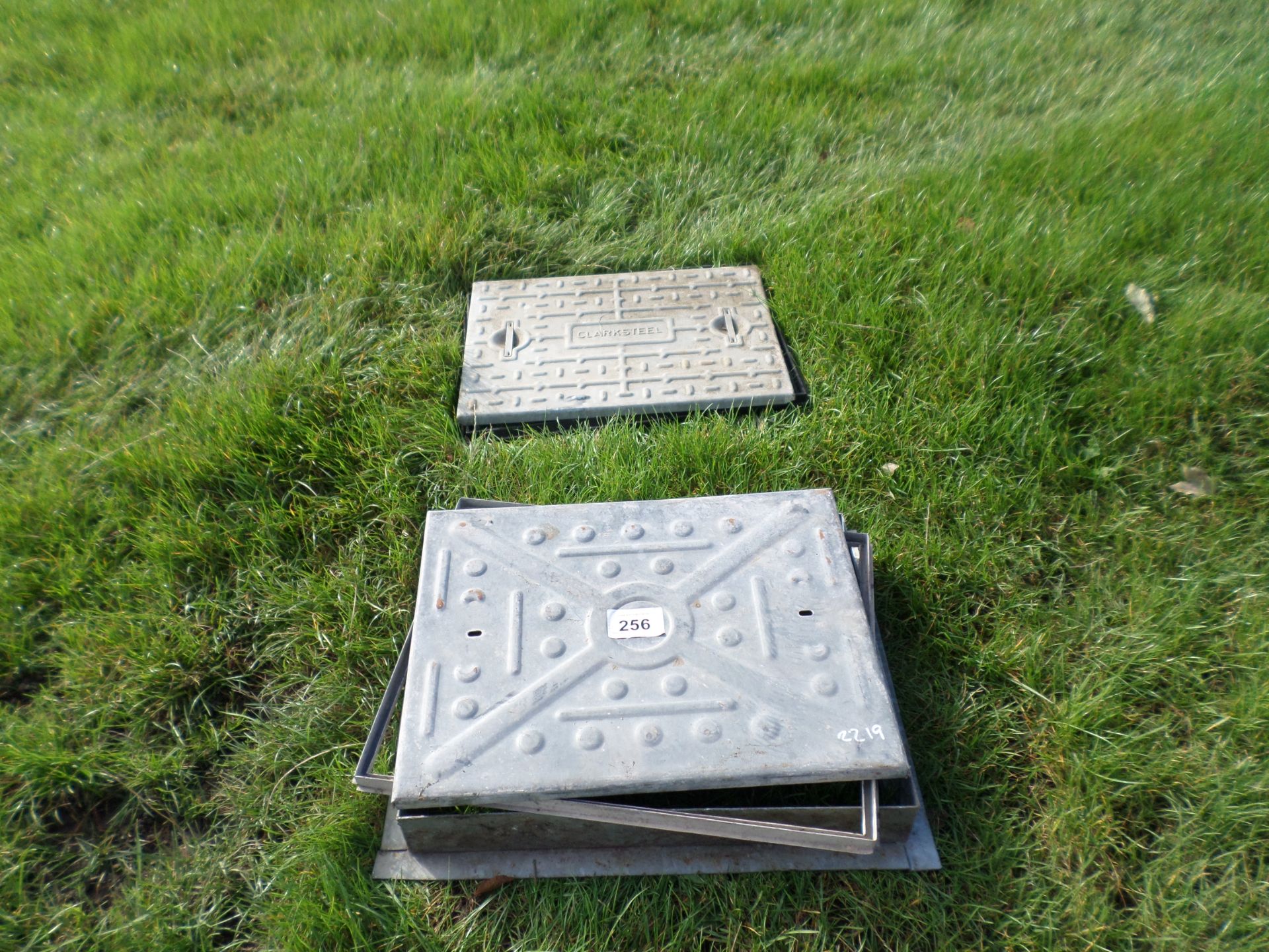 2 manhole covers