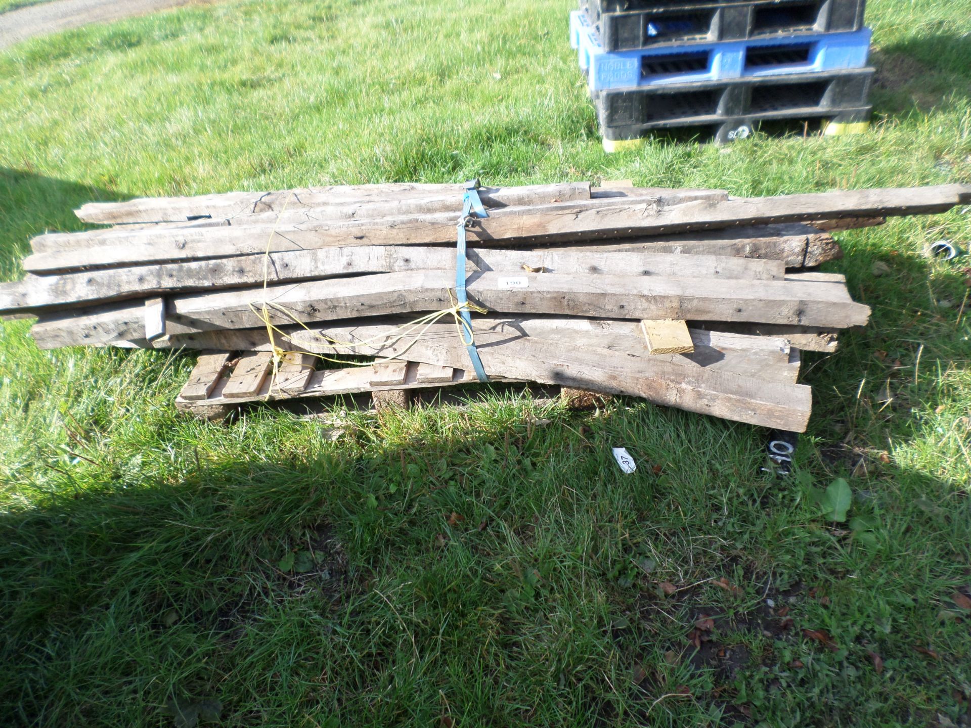 Pallet of old oak joists