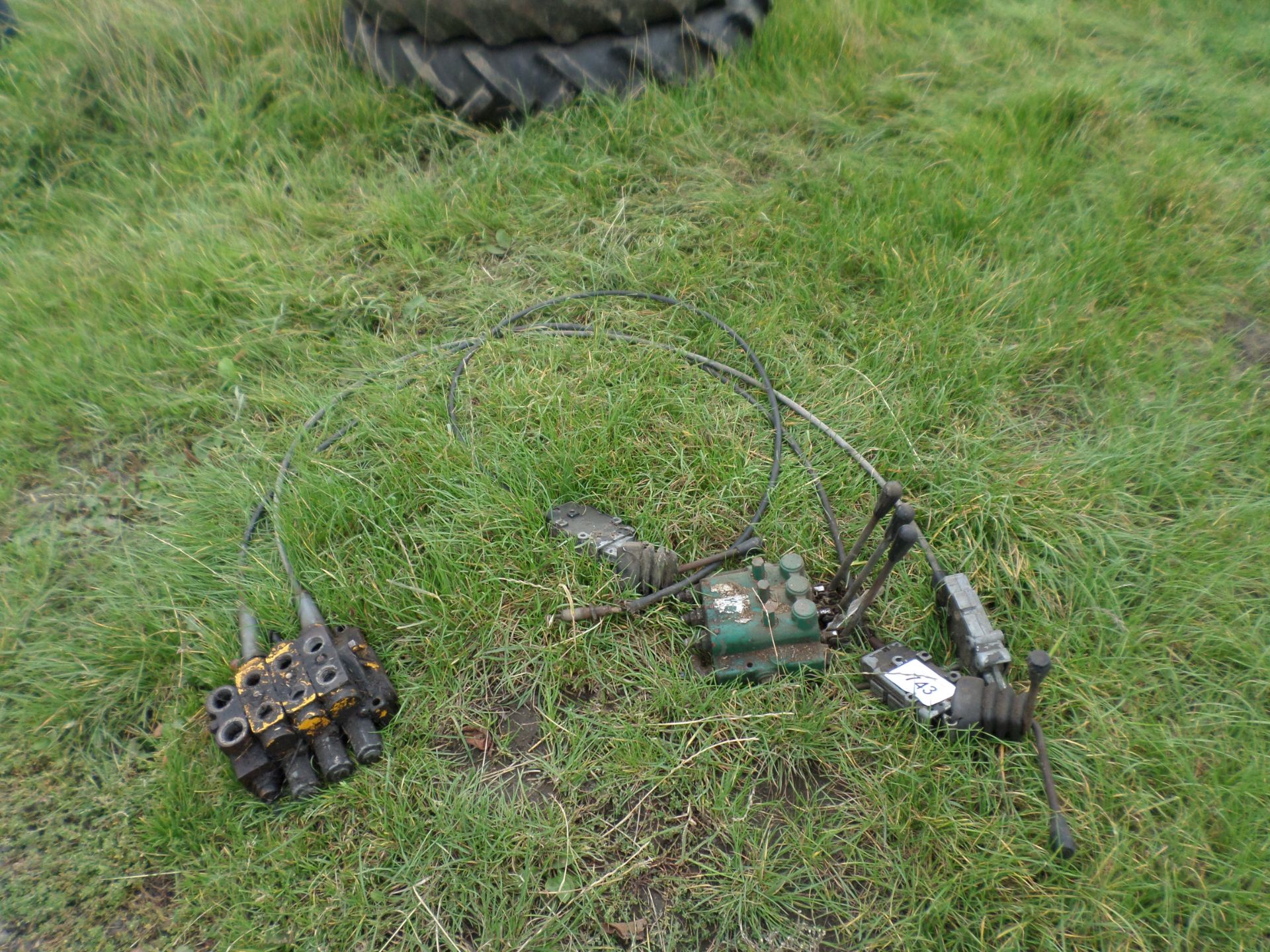 2 oil valve chests, one with cable