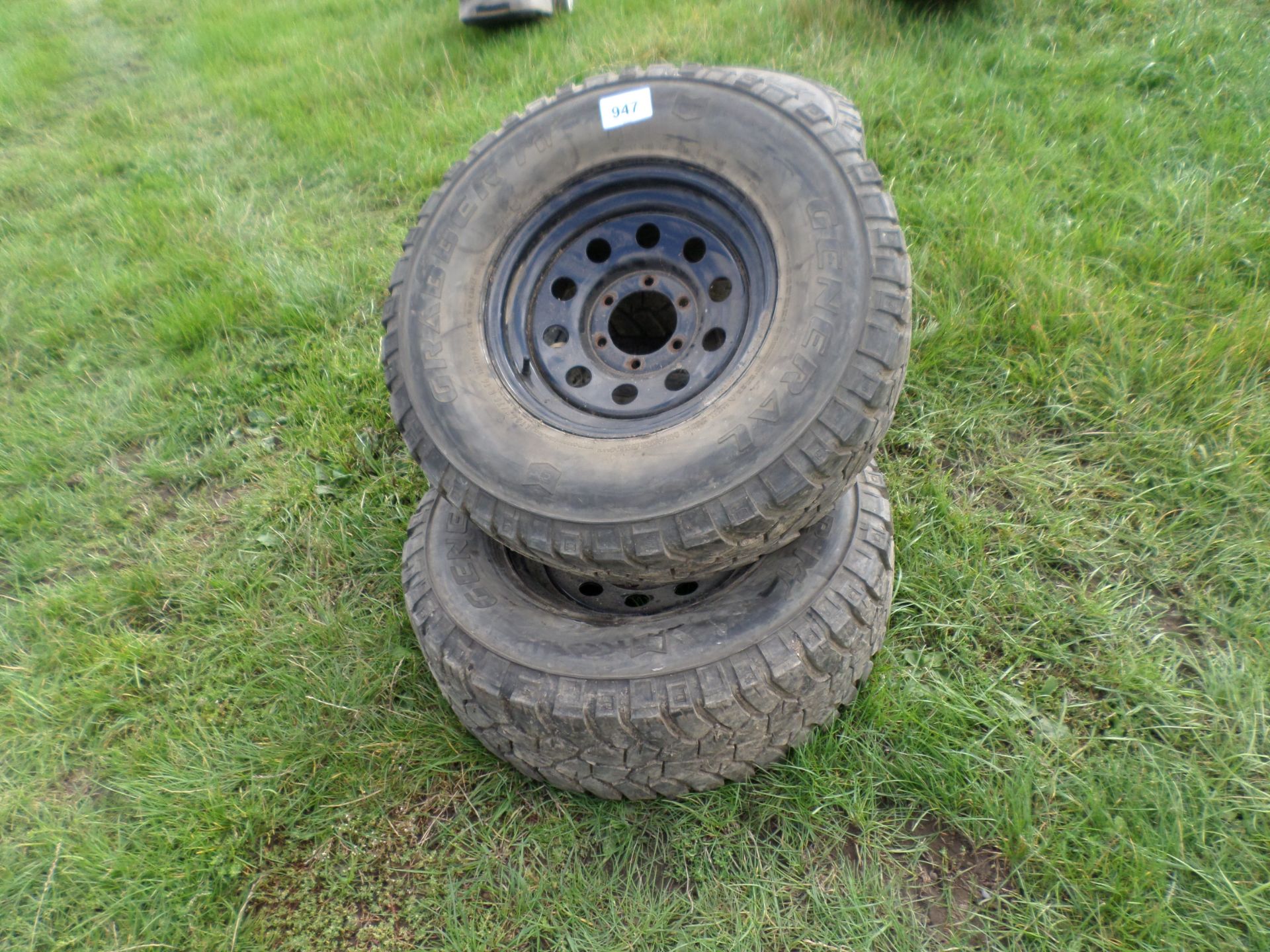 4 x 6-stud wheels with off road tyres - Image 2 of 2