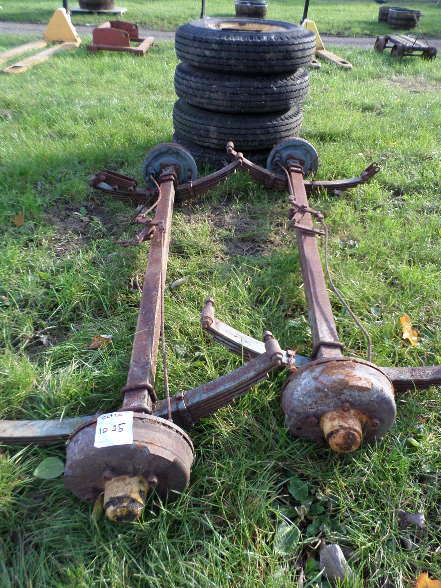 Pair of trailer axles, NO VAT - Image 3 of 3