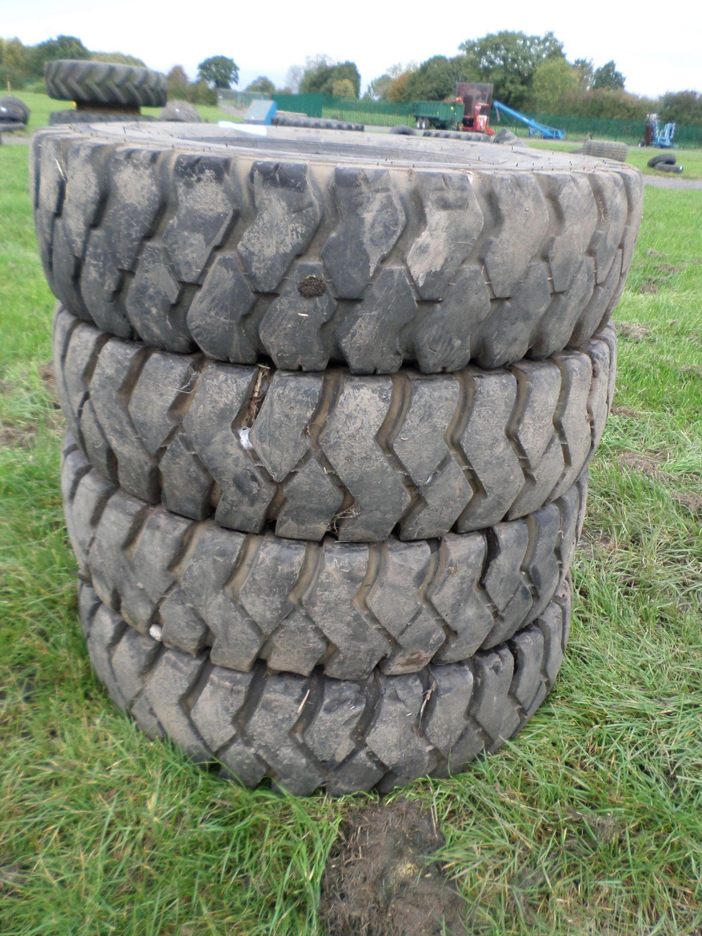 4 BKT tyres and tubes 8.25/15 - Image 2 of 2