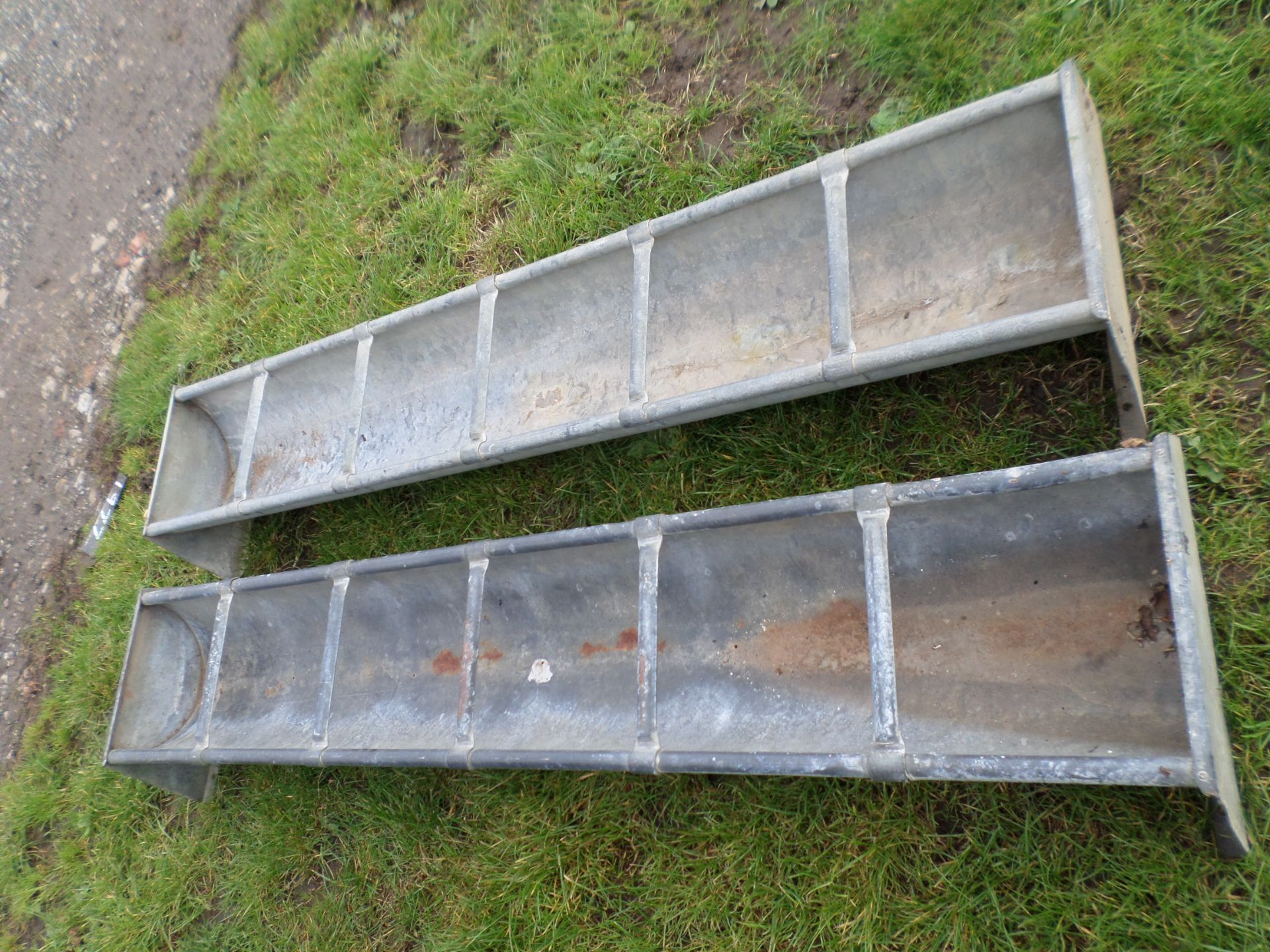2 galvanised troughs NO VAT - Image 3 of 3