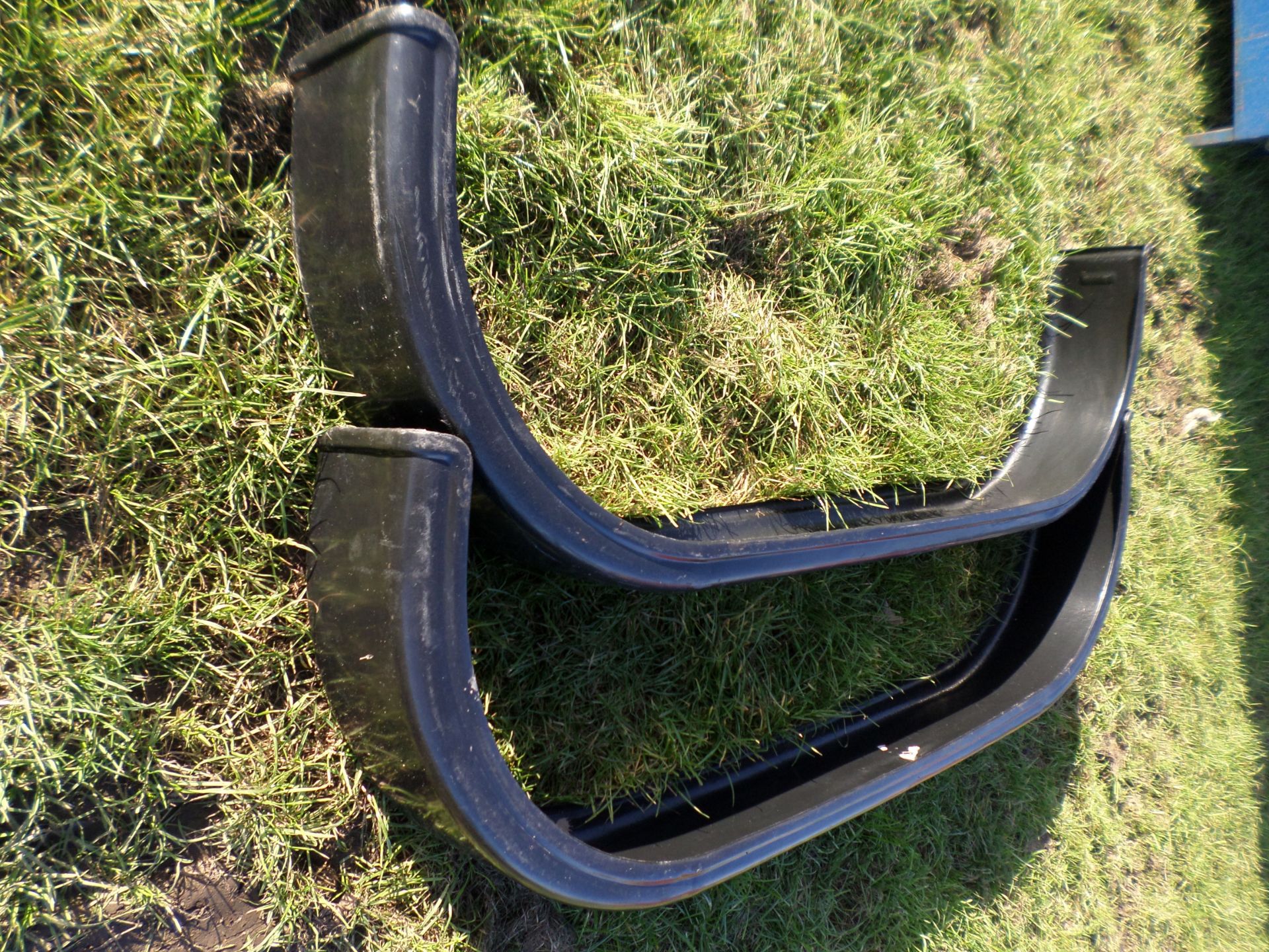Pair of unused mudguards for twin axle trailer, NO VAT