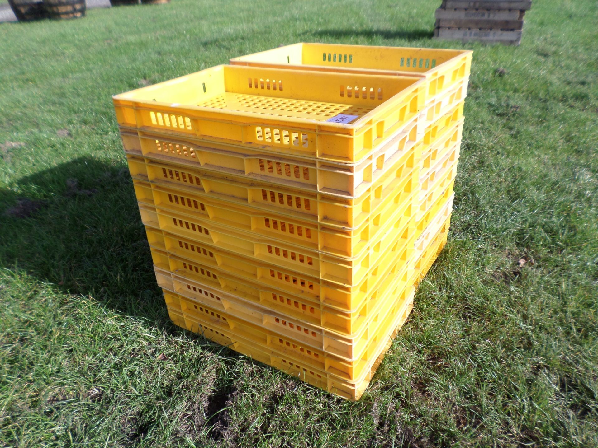 20 plastic stackable fruit/apple boxes NO VAT