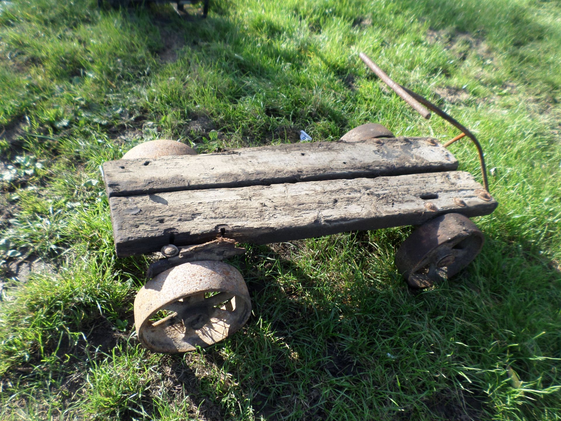 Wooden trolley