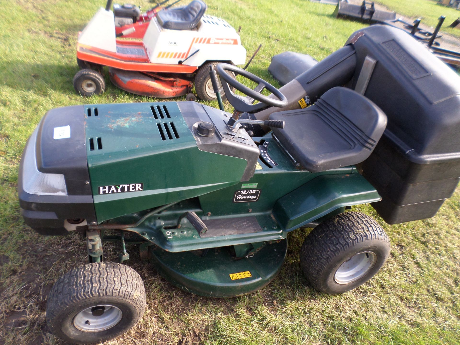 Hayter Heritage 12/30 ride on mower with grass collector, used this season but not serviced